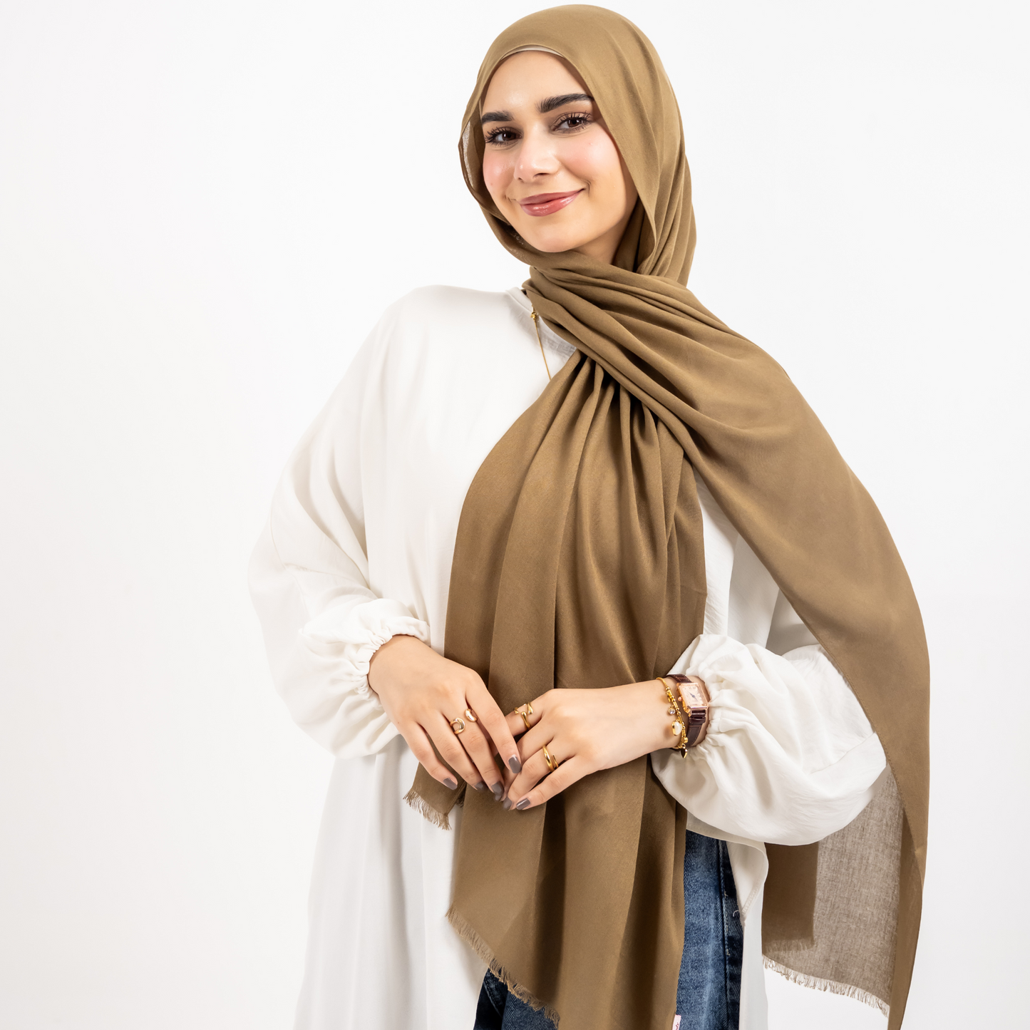 وشاح شراشيب كتان رقم 526