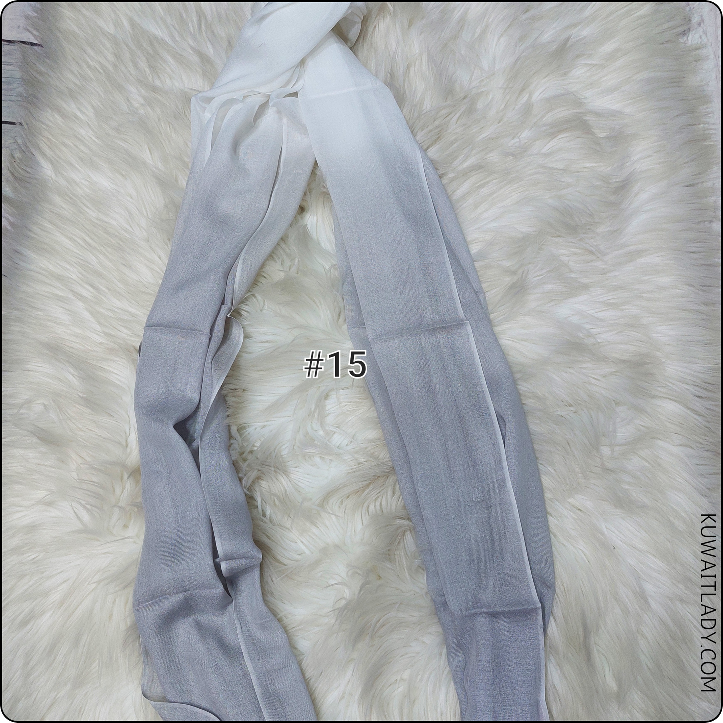 Linen Border Ombre Scarf