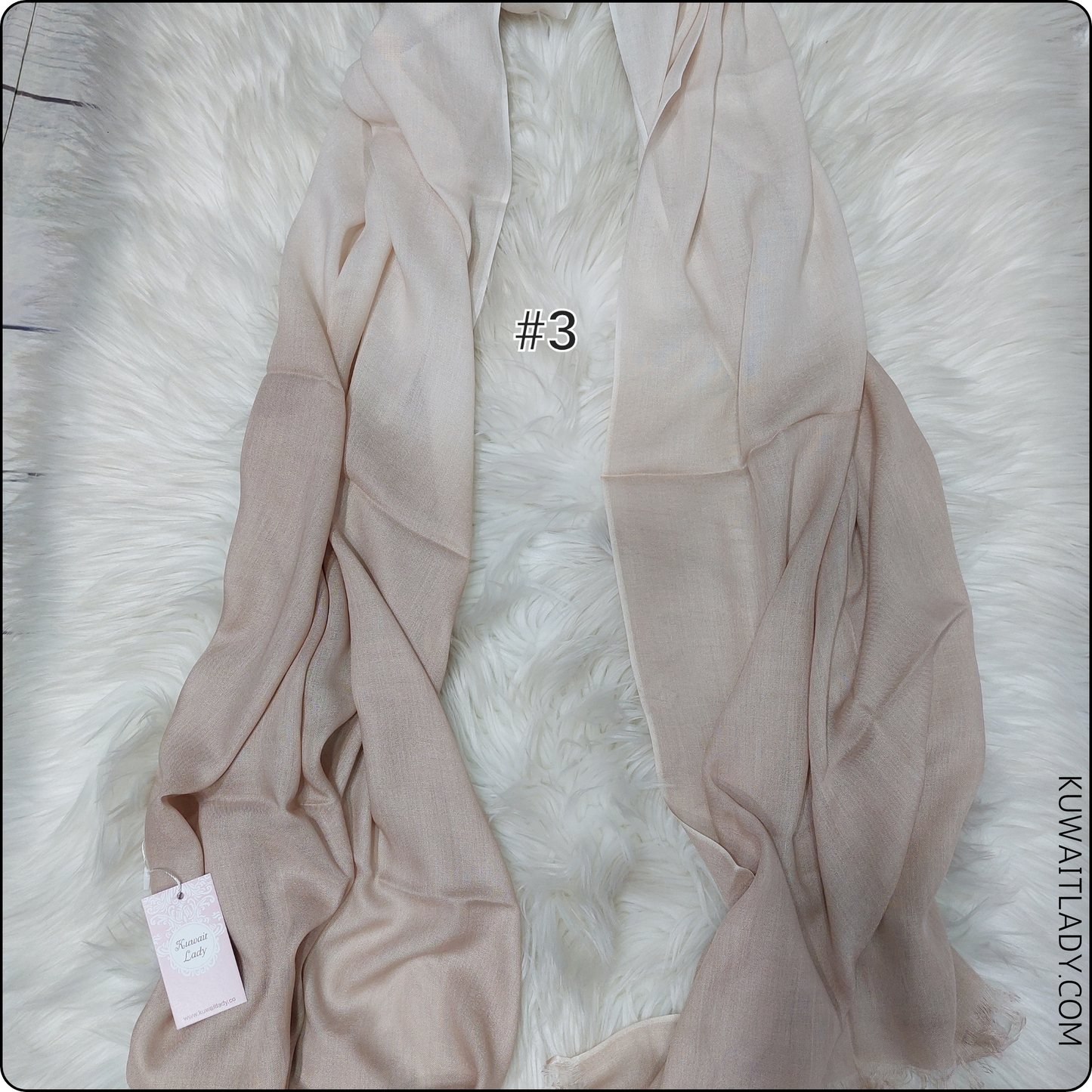 Linen Border Ombre Scarf