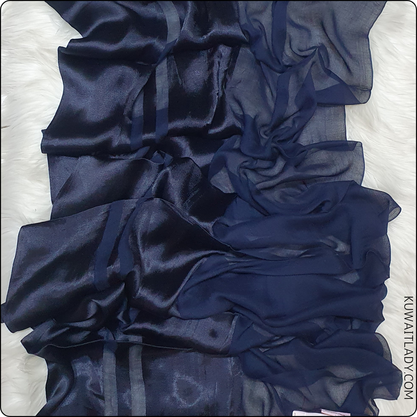 Half Linen, Half Satin Elegance