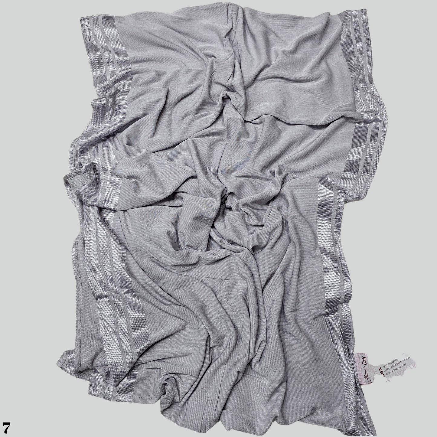 Cotton Satin Blend Scarf