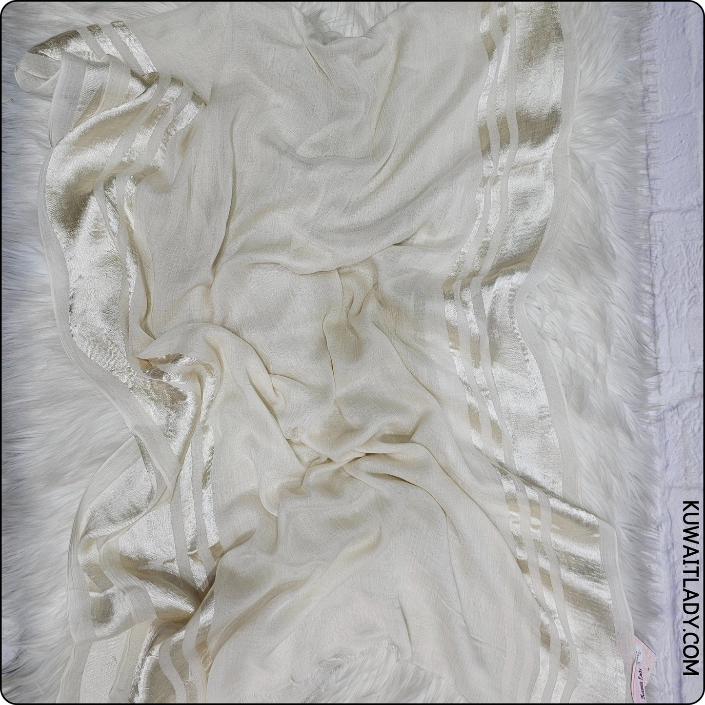 Trio Stripe Linen Scarf