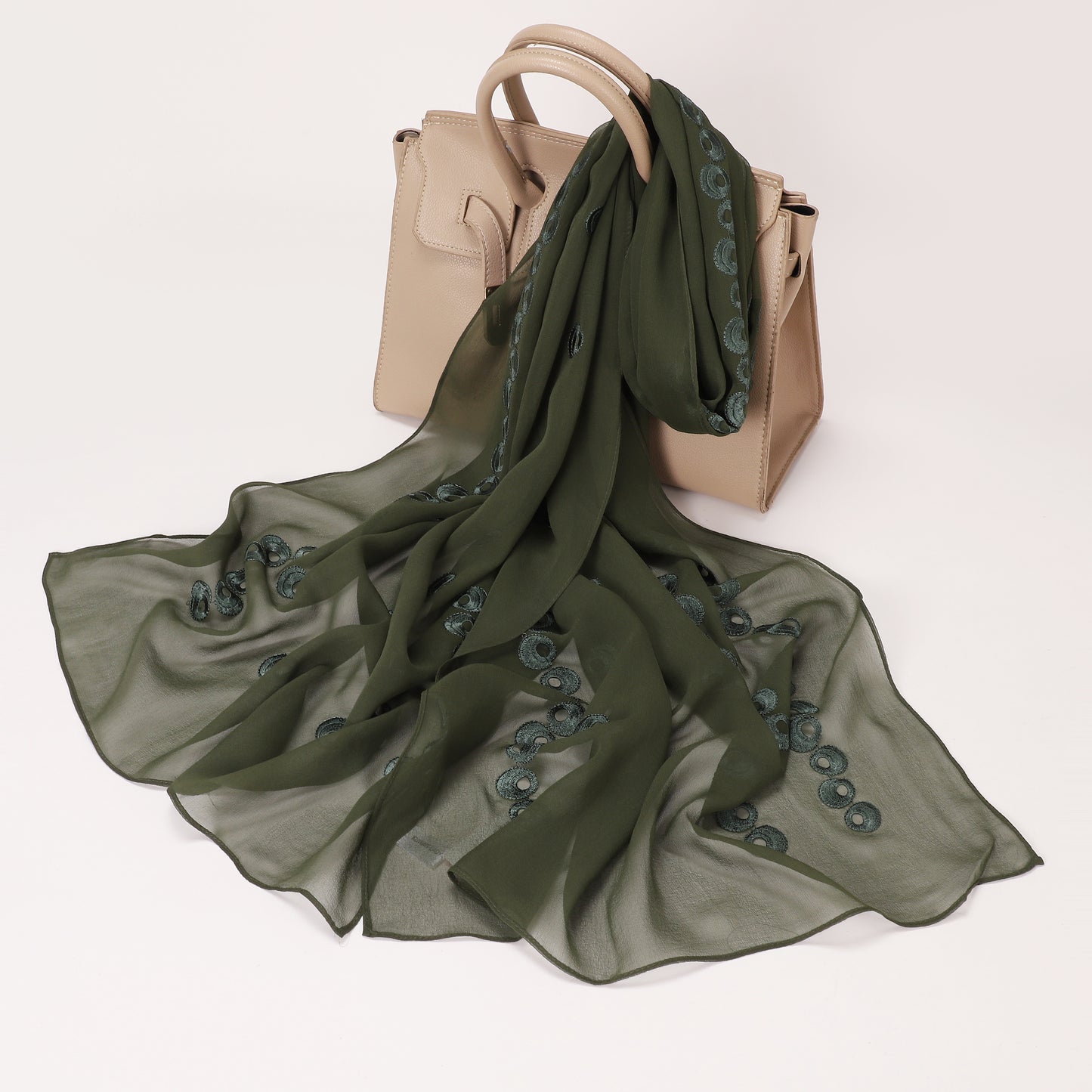 Chiffon Embroidery Scarf