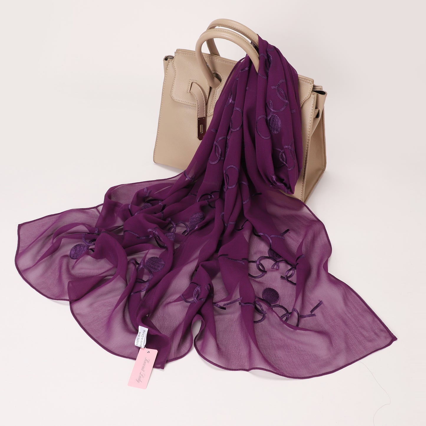 Chiffon Embroidery Scarf
