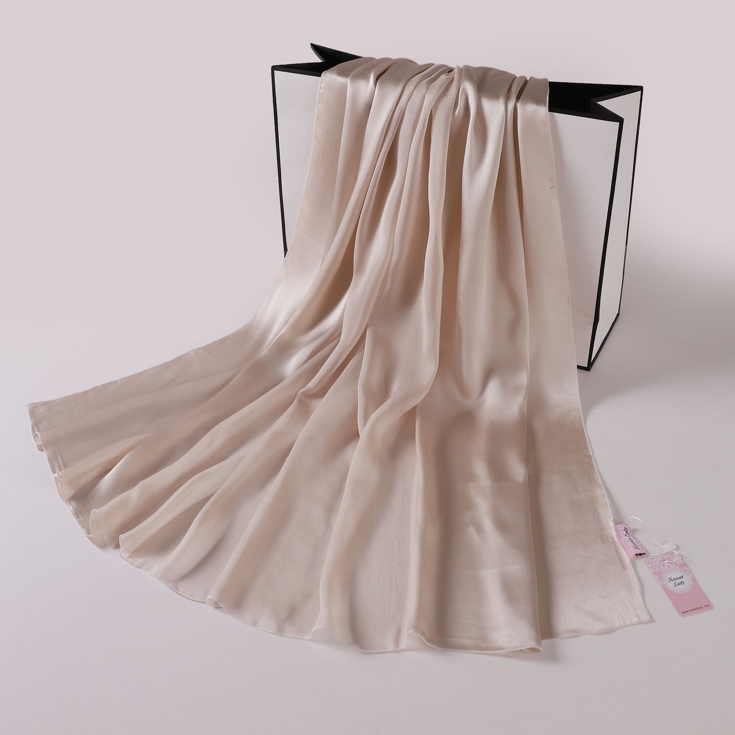 Silk-Satin Fusion Scarf