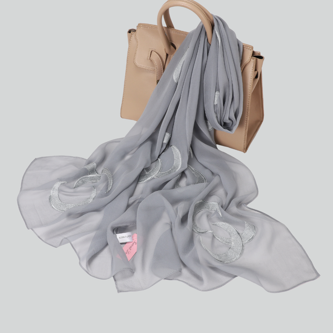 Chiffon Embroidery Scarf