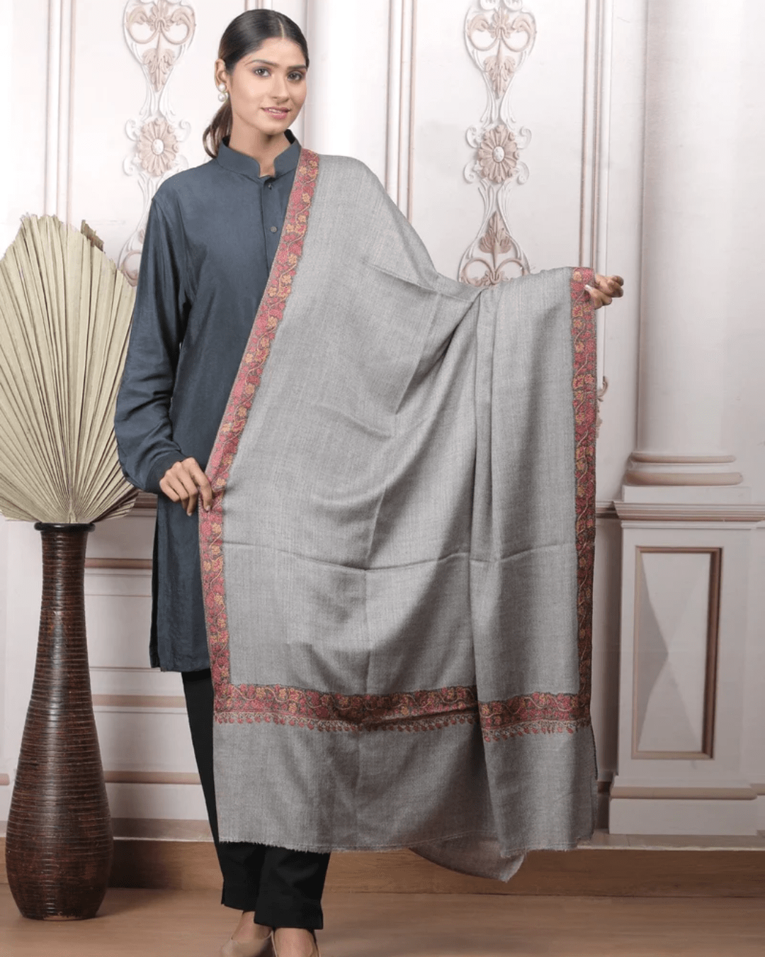 Border Embroidery Shawl