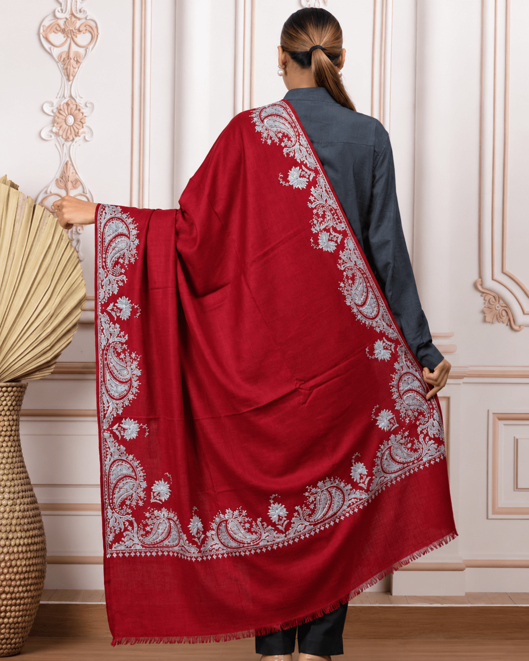 Border Embroidery Shawl