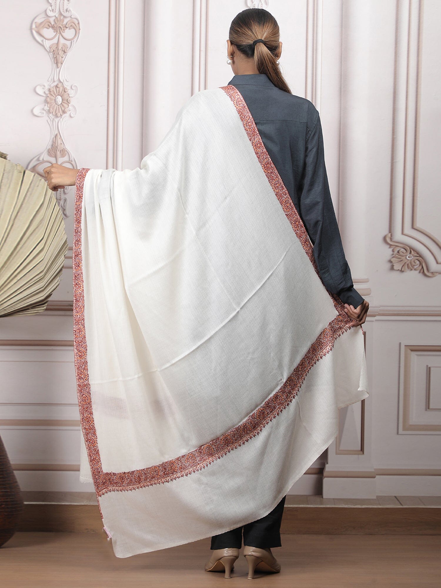 Border Embroidery Shawl