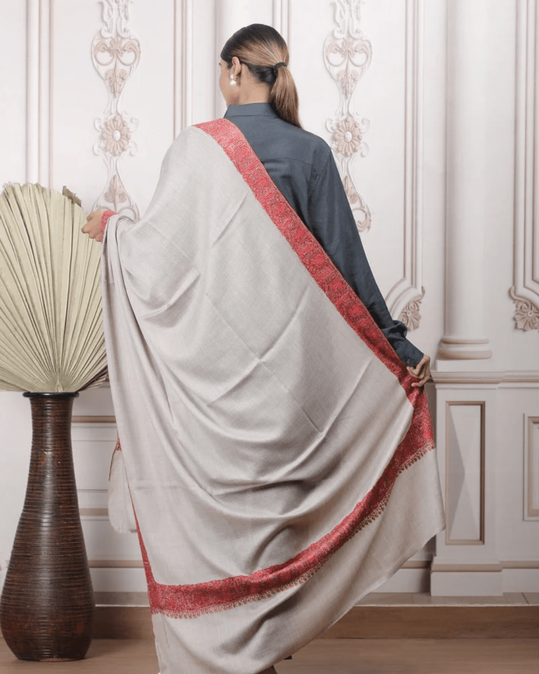 Border Embroidery Shawl