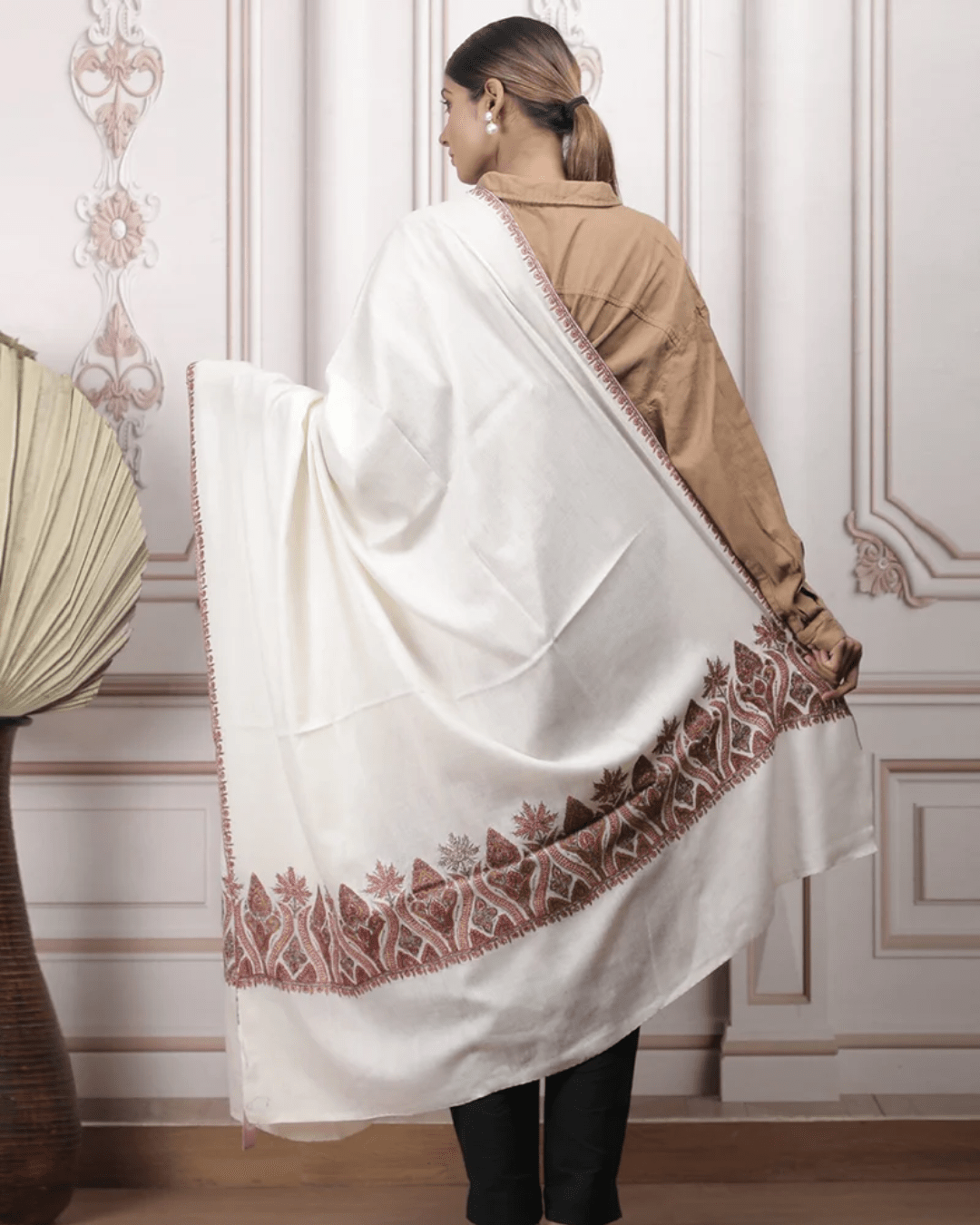 Border Embroidery Shawl