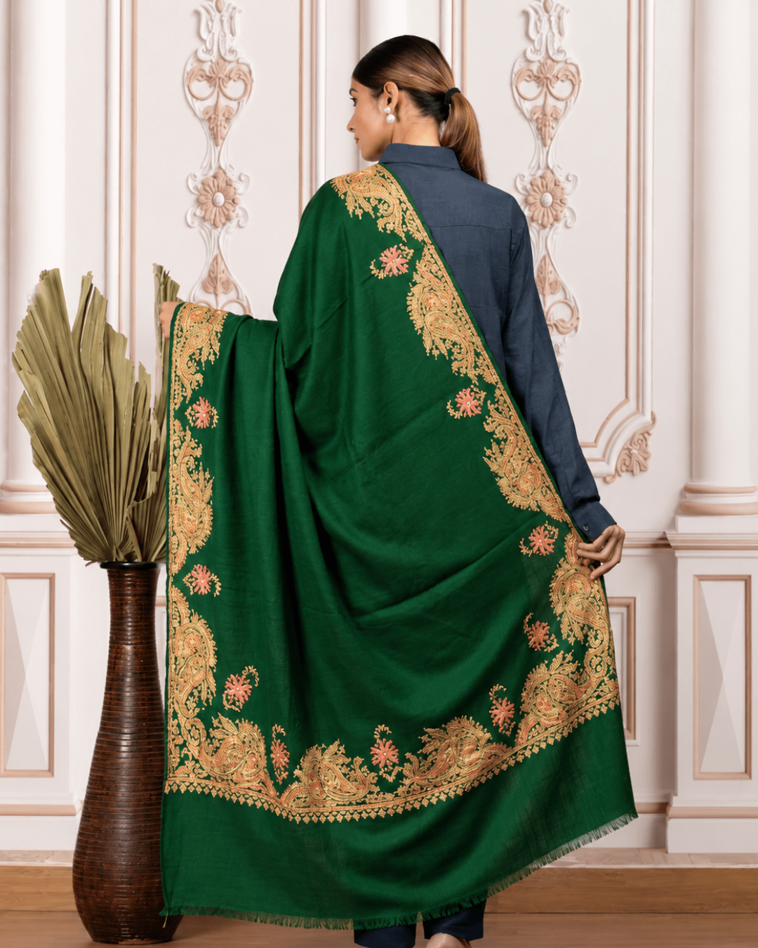 Border Embroidery Shawl