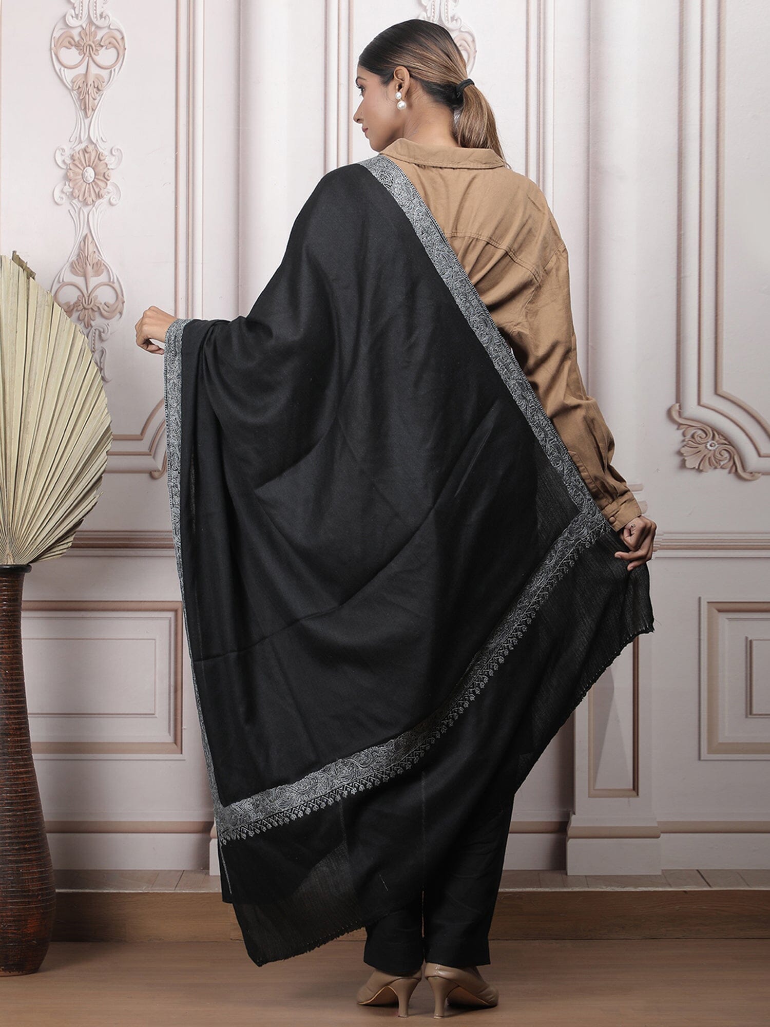 Border Embroidery Shawl