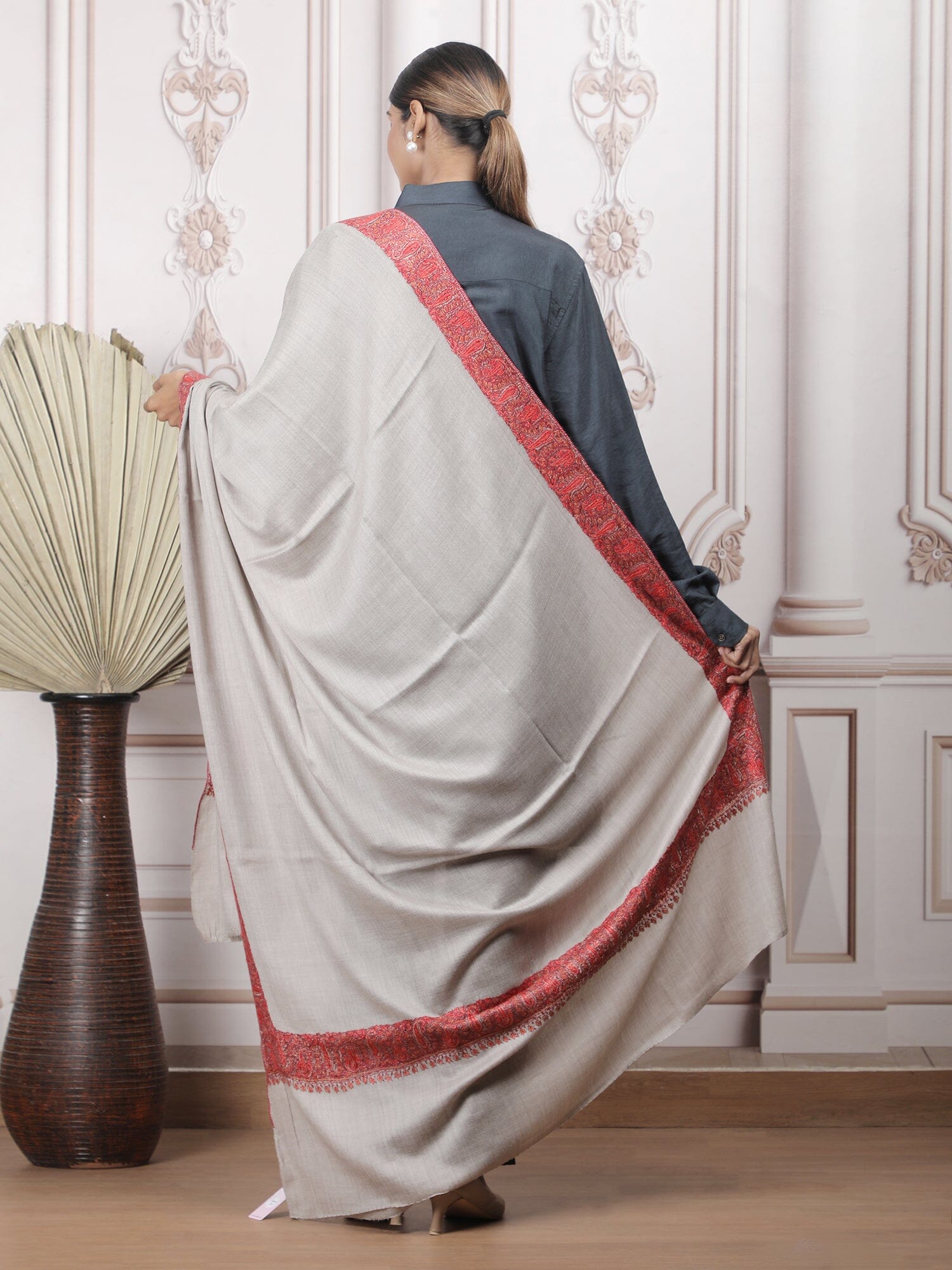 Border Embroidery Shawl