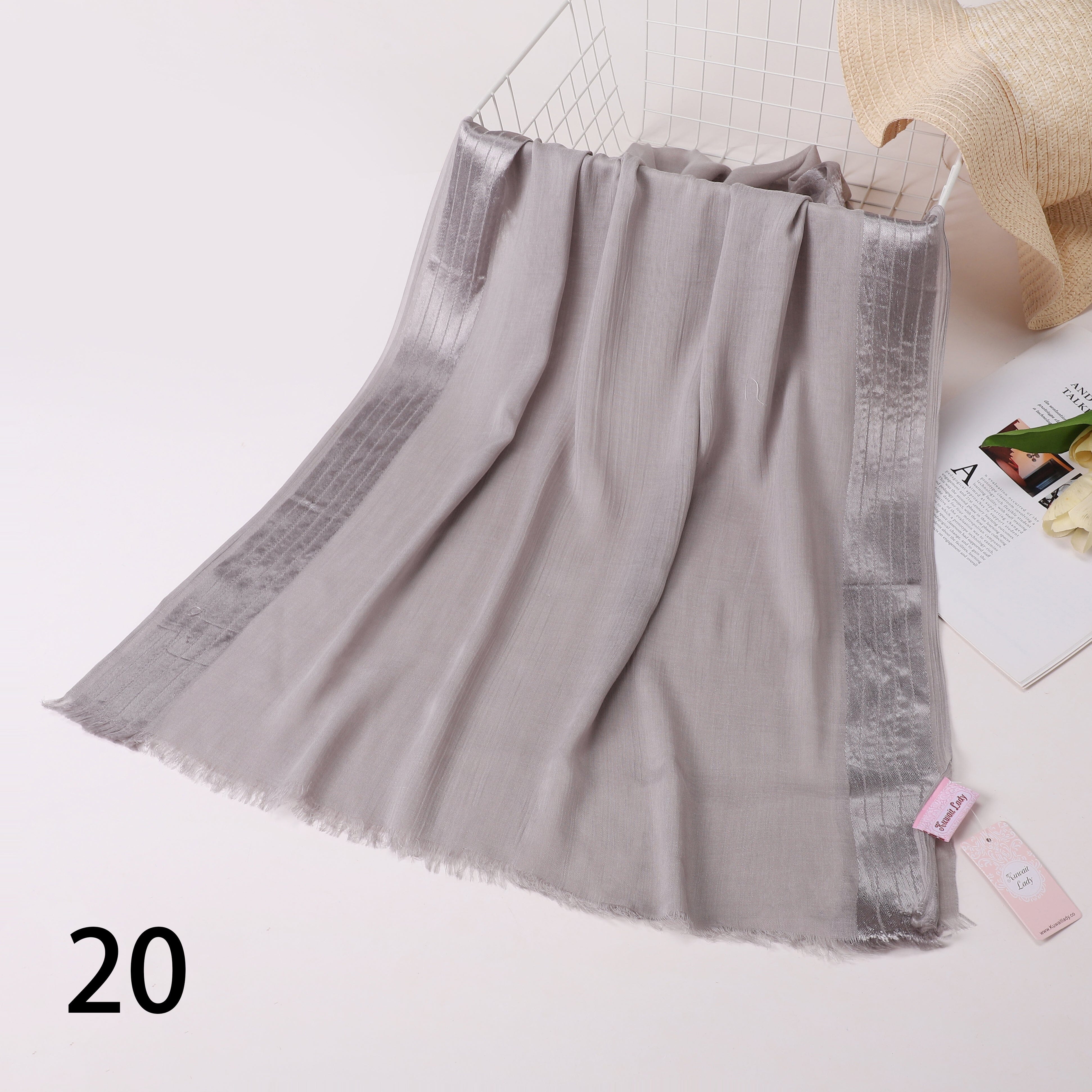 Borderline Satin Scarf