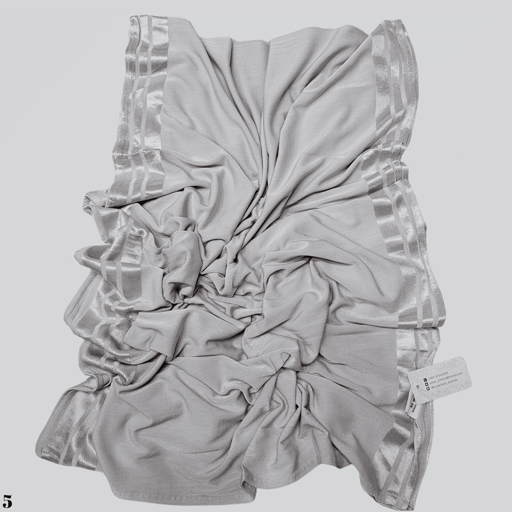 Cotton Satin Blend Scarf