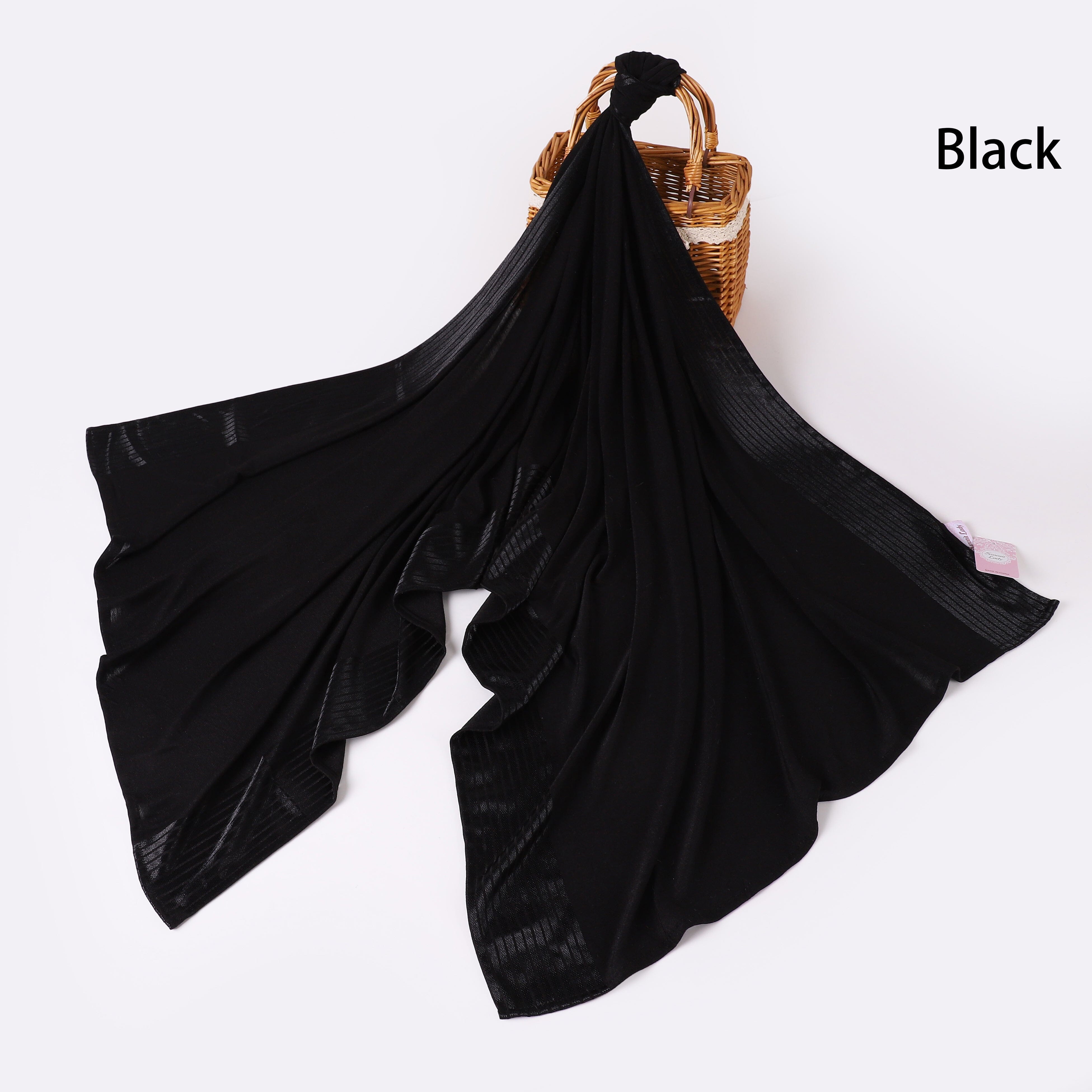 Cotton Satin Stripes Scarf