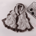 Frame Border Linen Scarf