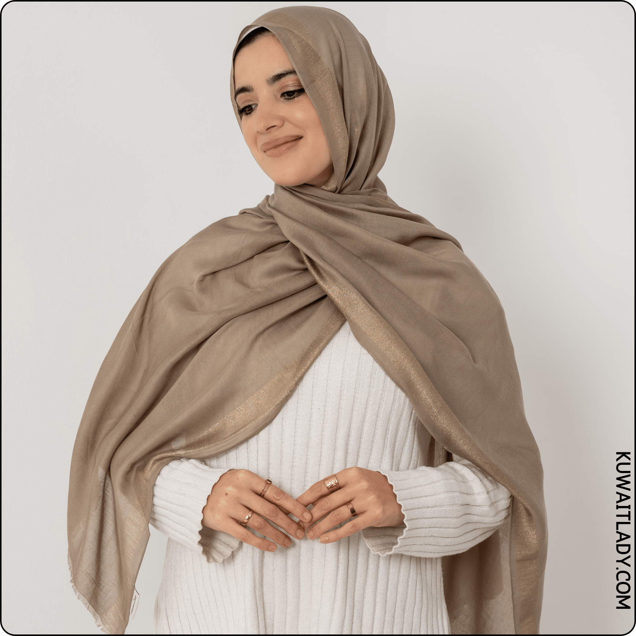 Glittery Linen Scarf