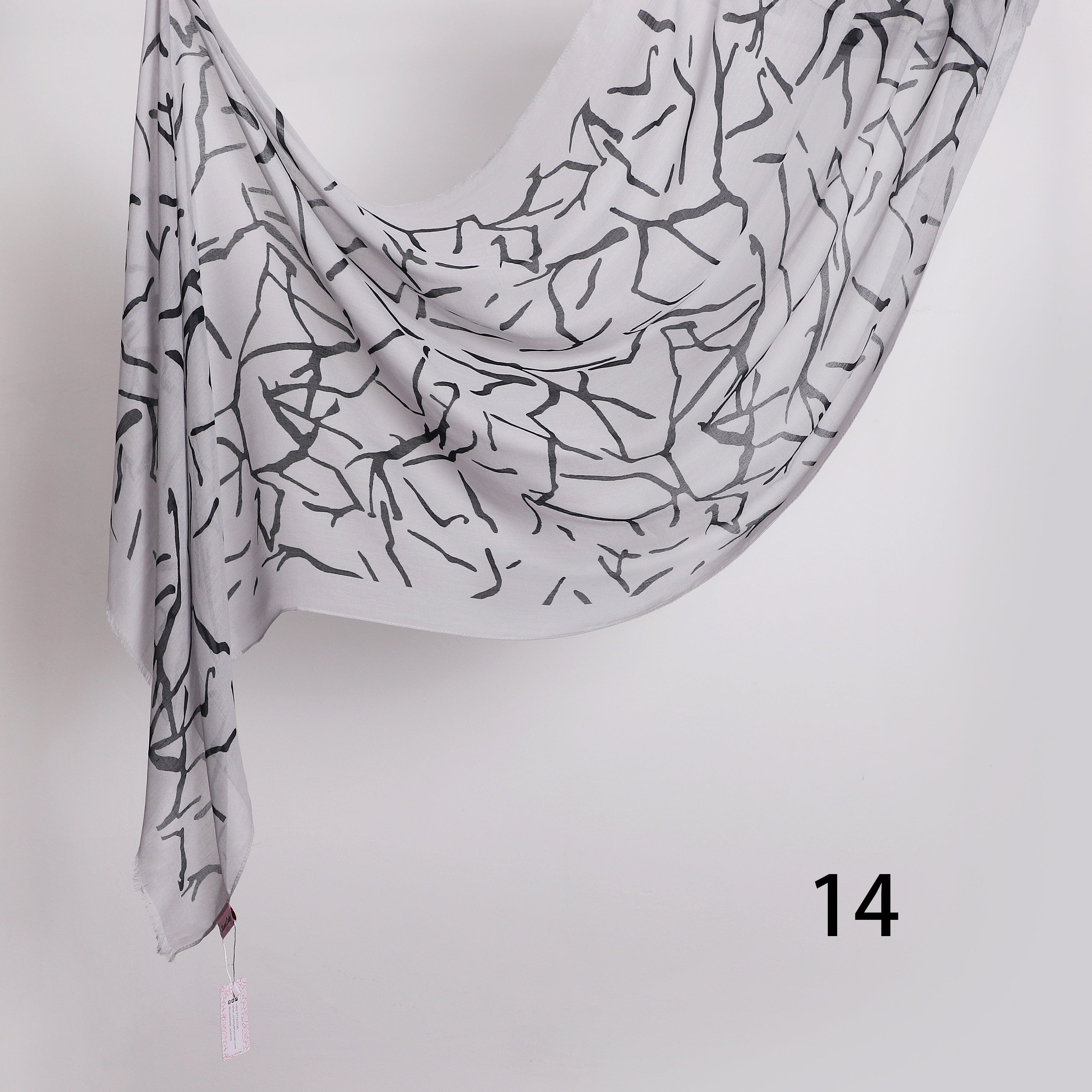 Graphite Linen Scarf