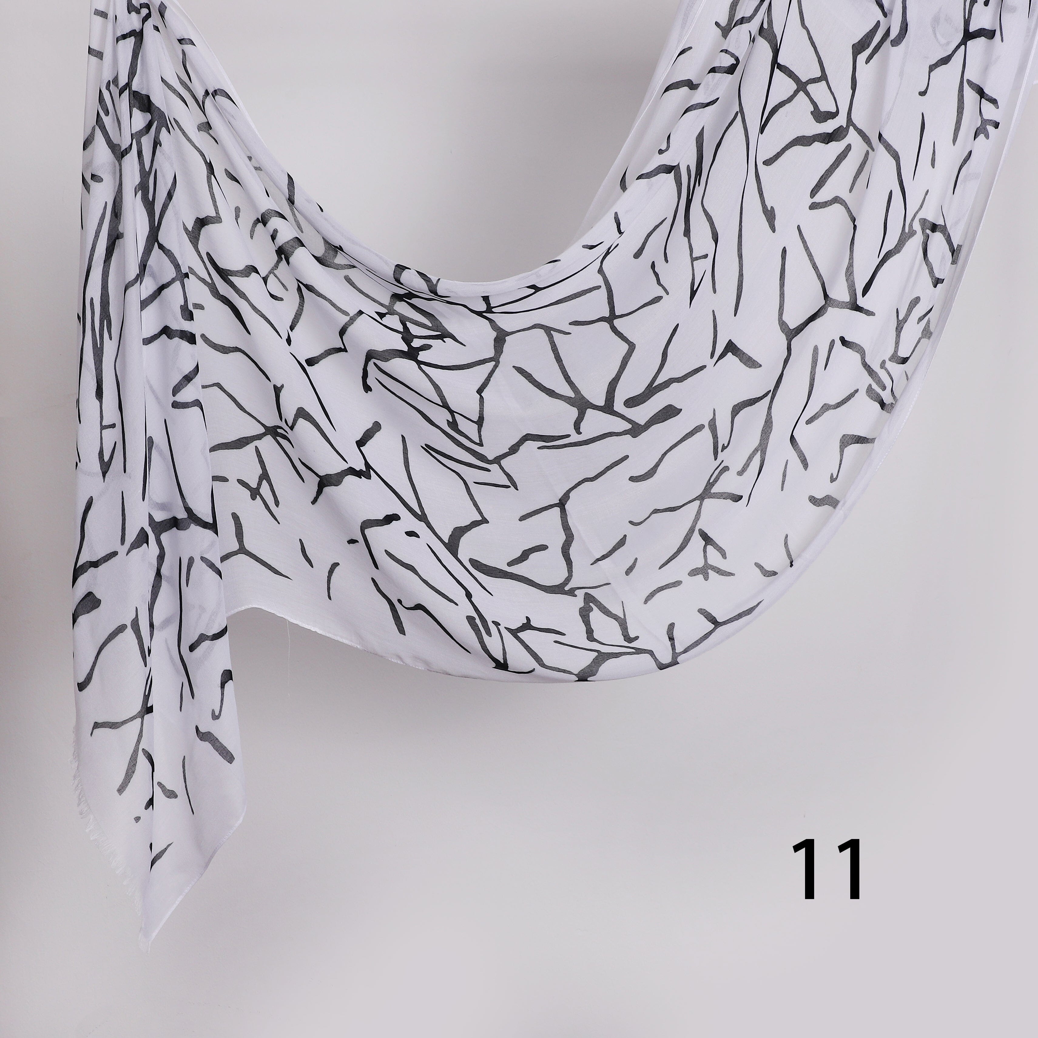 Graphite Linen Scarf