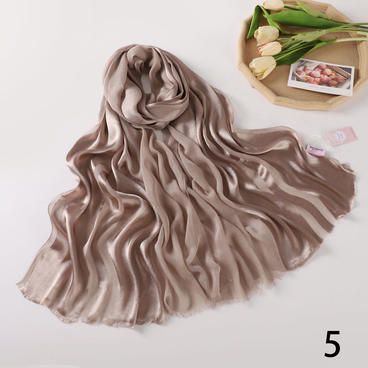 Half Linen, Half Satin Elegance