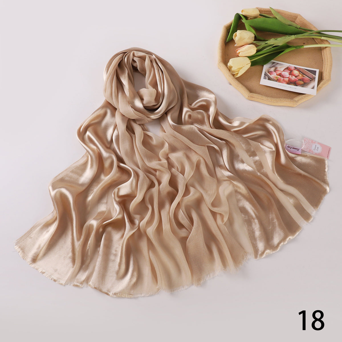 Half Linen, Half Satin Elegance