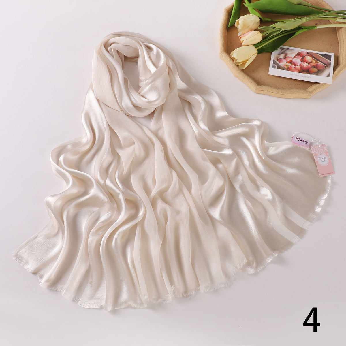Half Linen, Half Satin Elegance