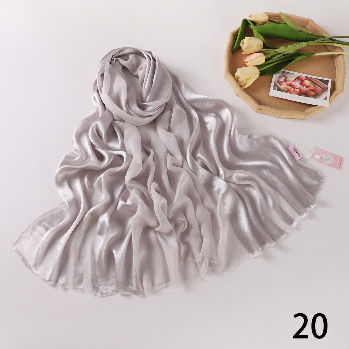 Half Linen, Half Satin Elegance