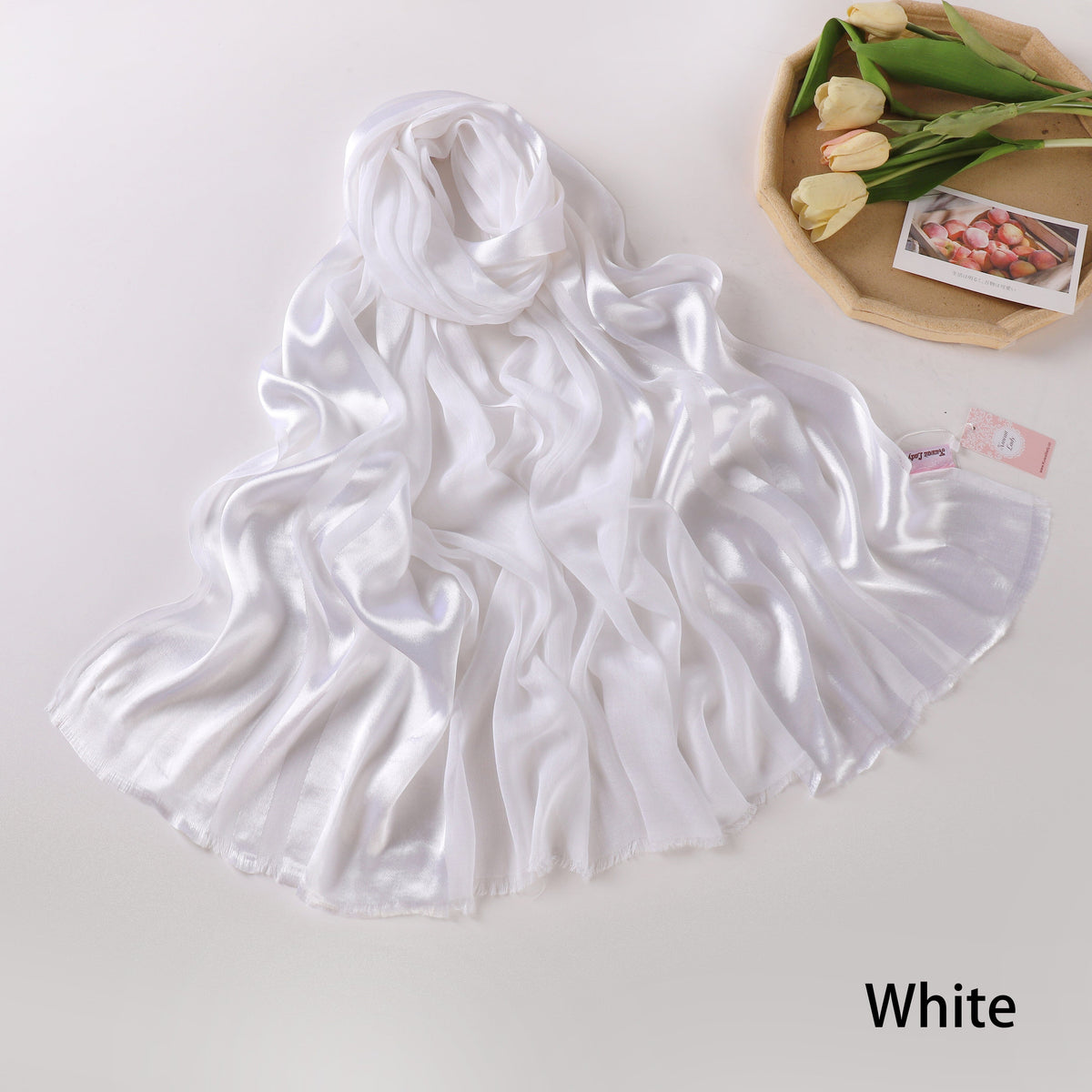 Half Linen, Half Satin Elegance