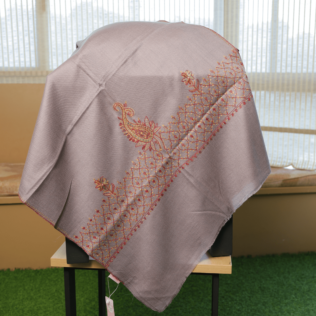 Handcrafted Paisley Border Shawl
