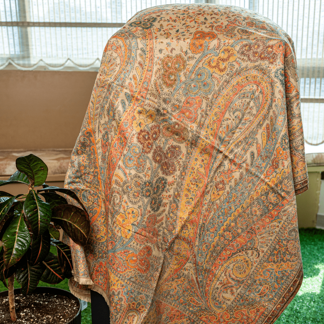 Heritage Paisley Weave Shawl