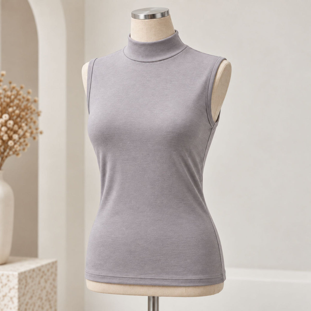 High Neck Halfer Vest