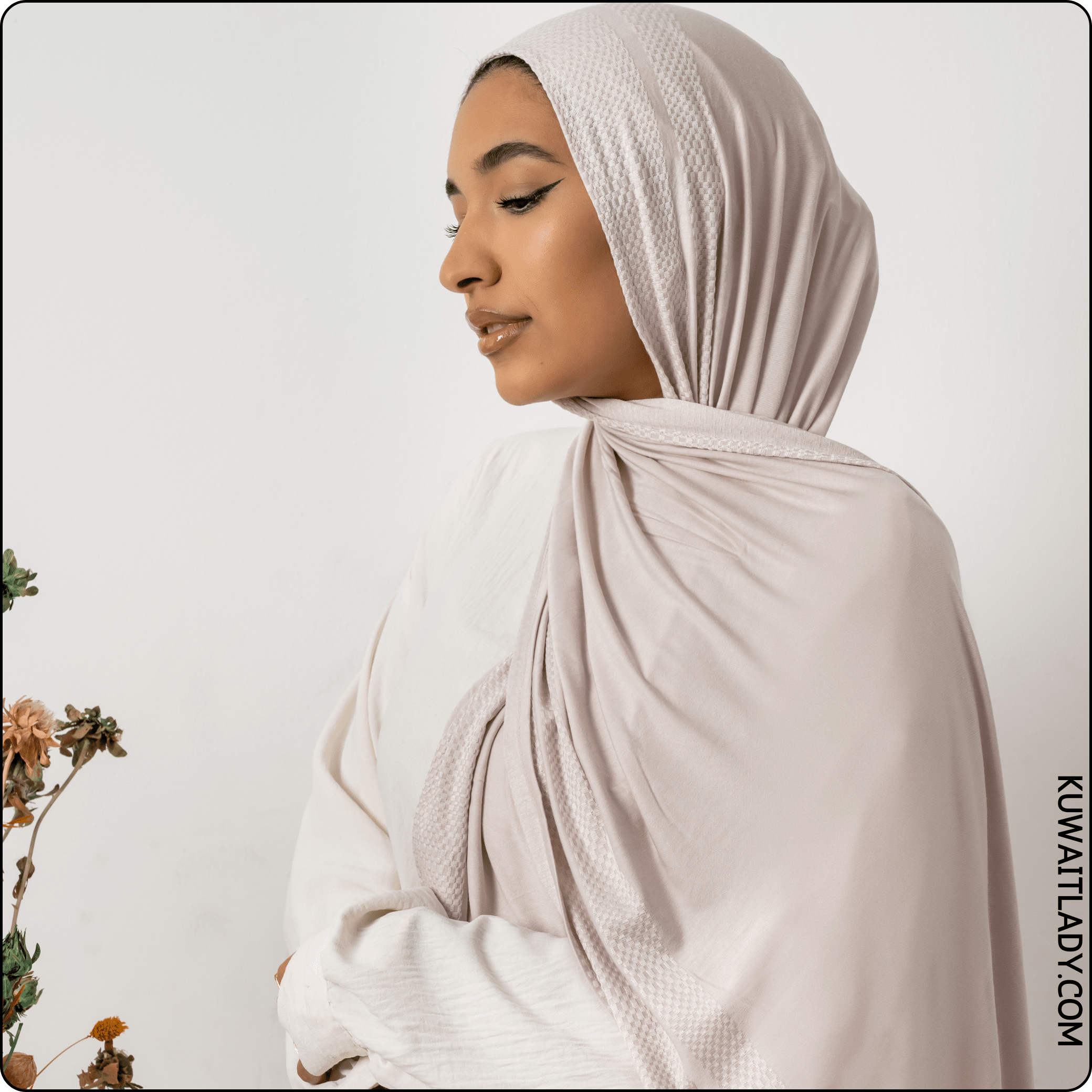 Jacquard Cotton Stretch Scarf