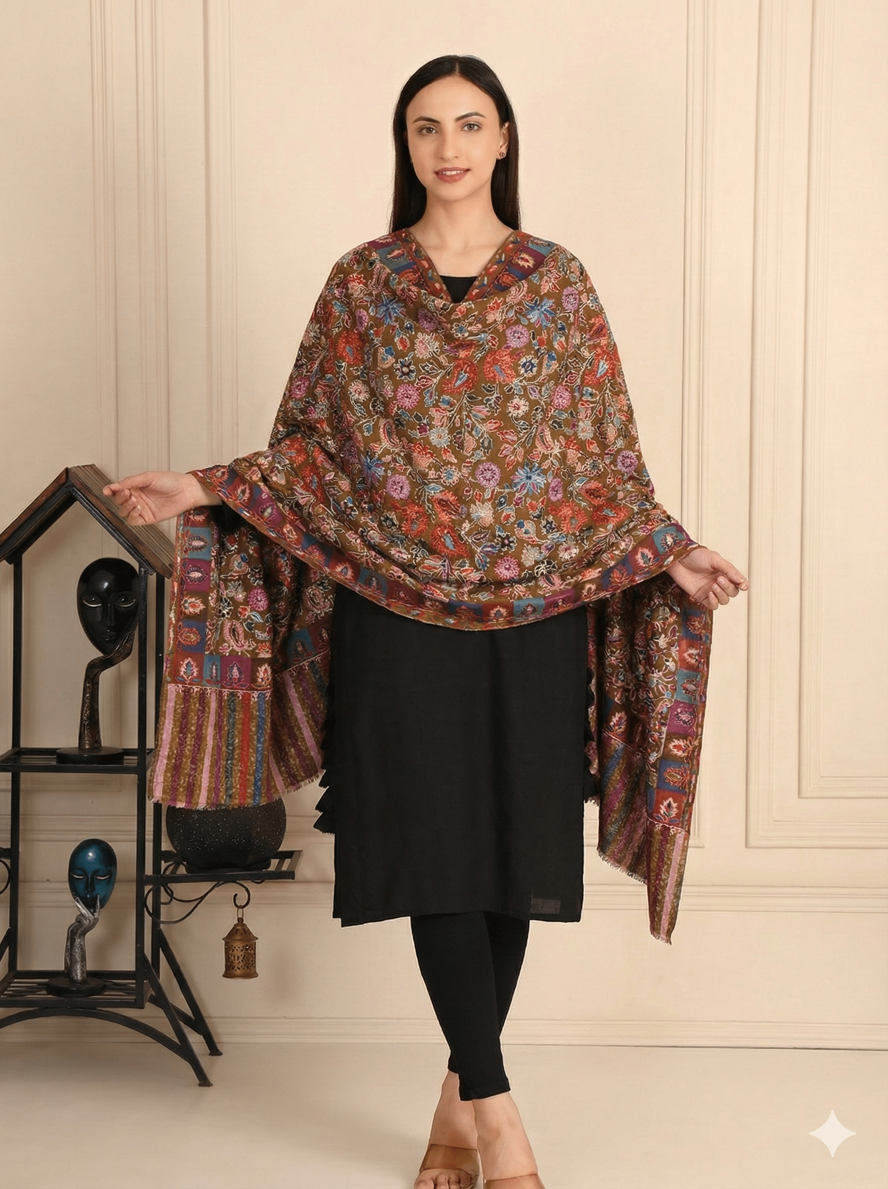 Kalamkari Pashmina Shawl