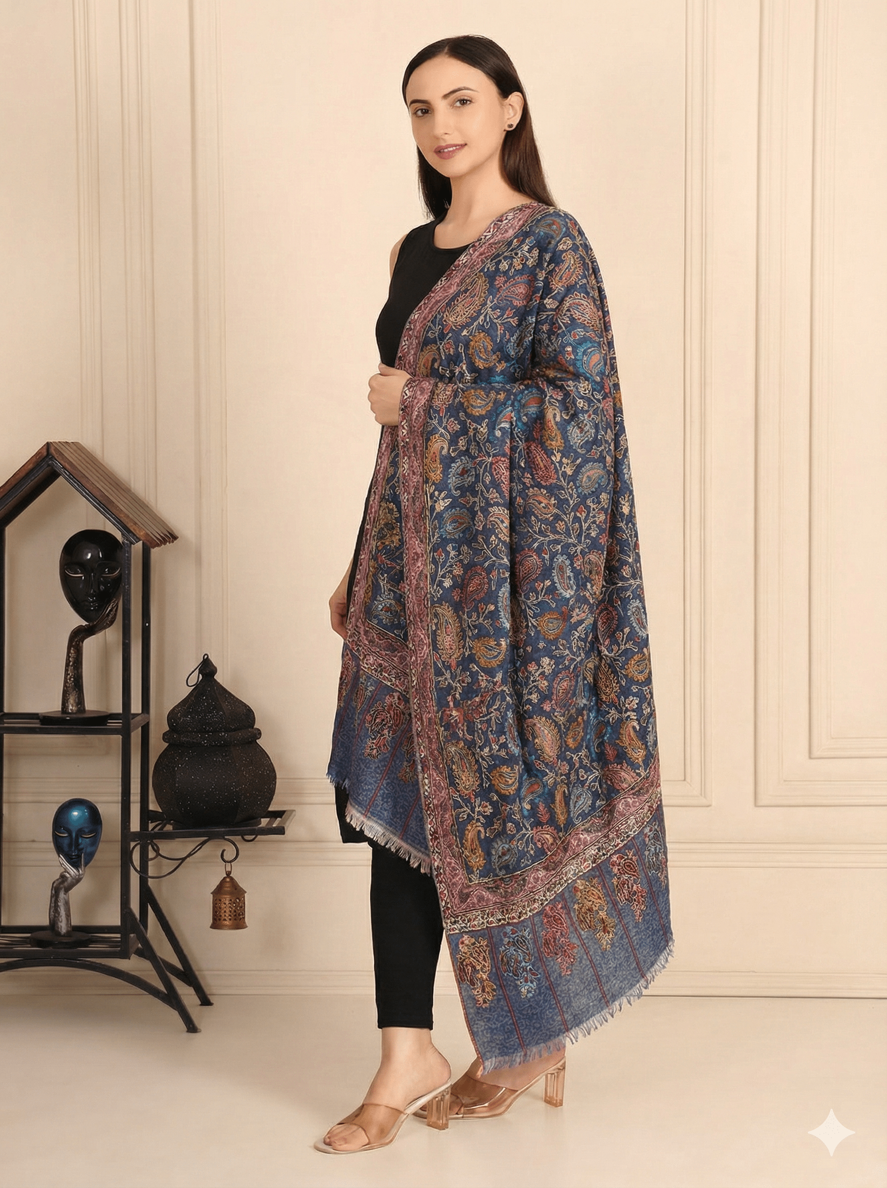 Kalamkari Pashmina Shawl