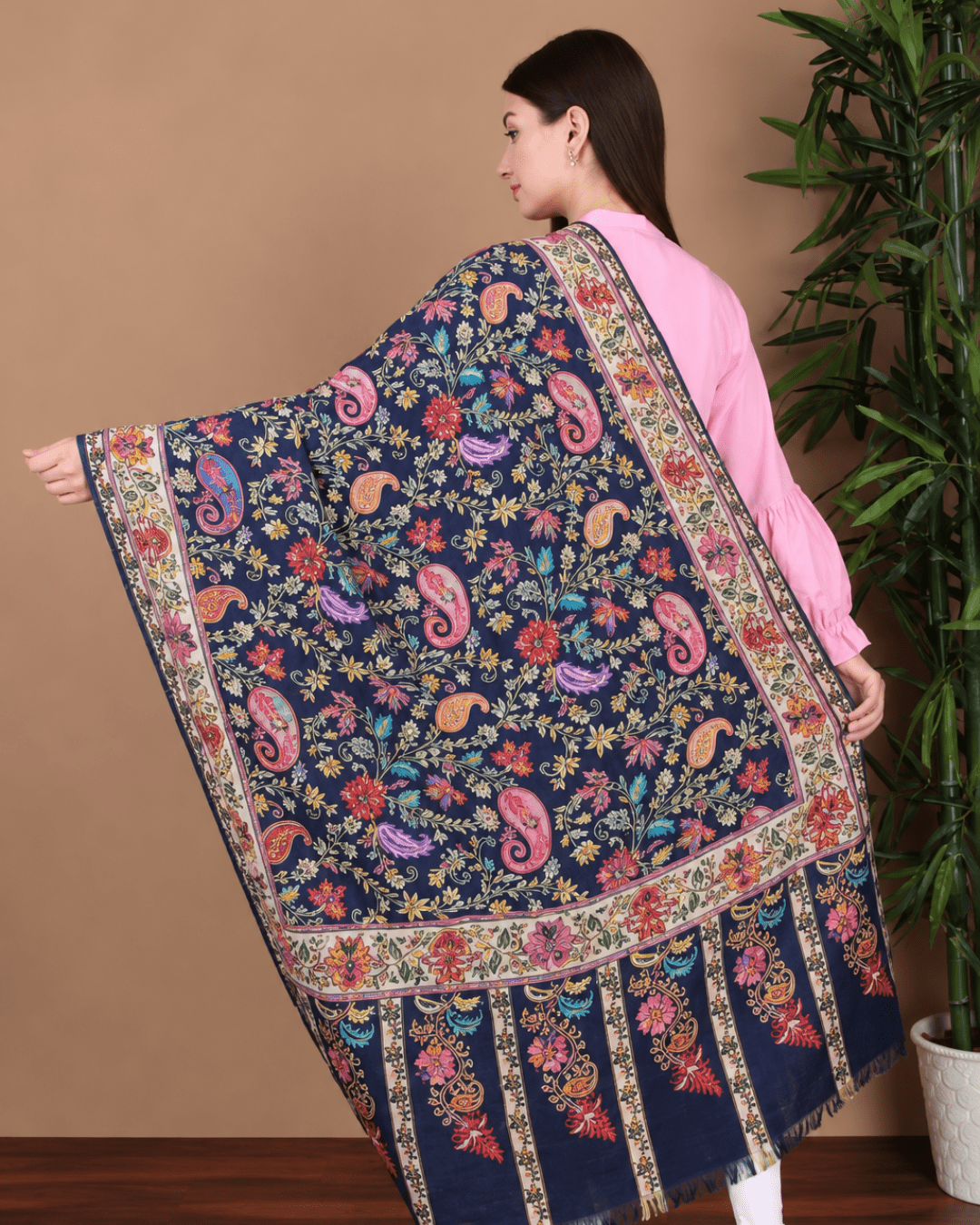 Kalamkari Pashmina Shawl Small