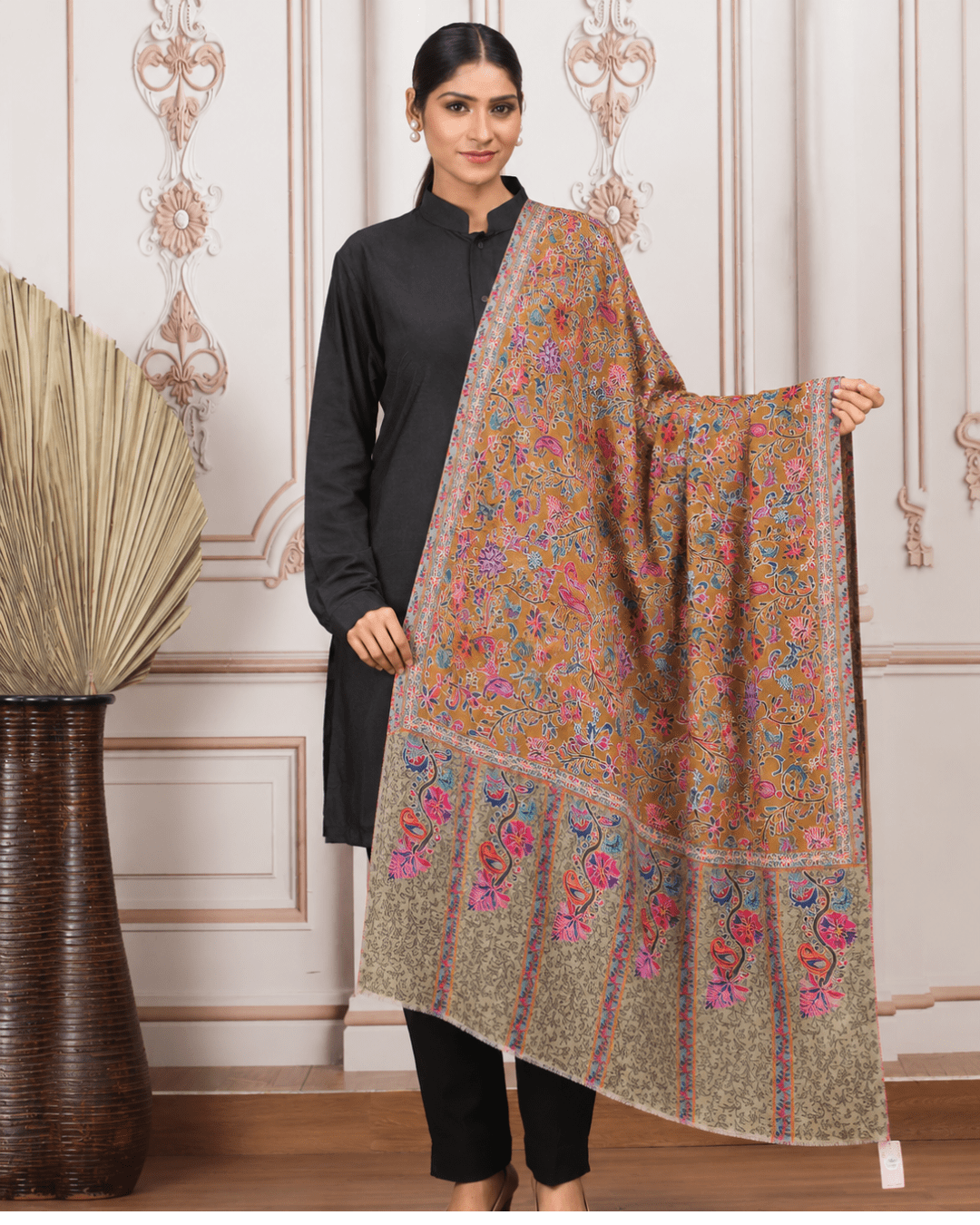Kalamkari Pashmina Shawl Small