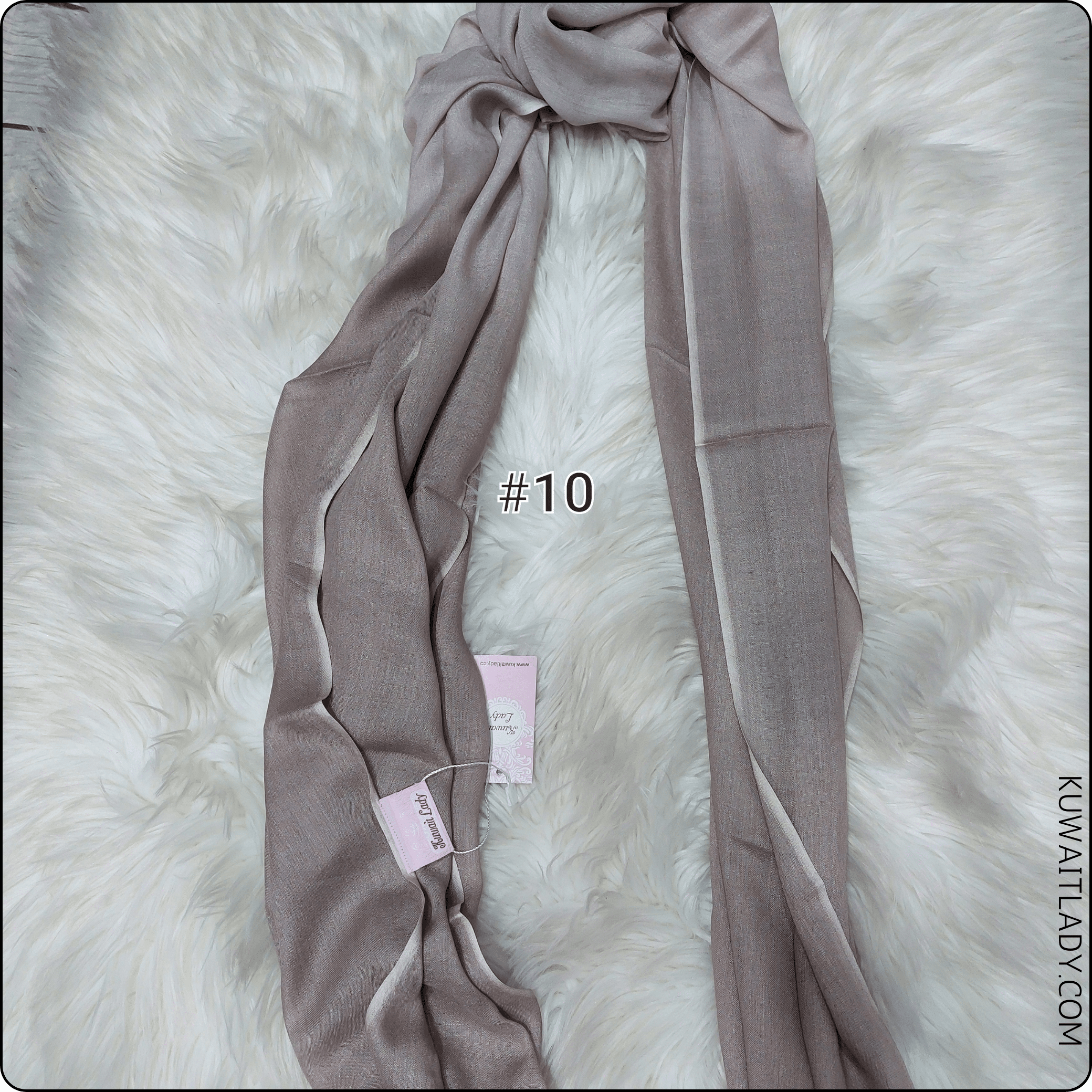 Linen Border Ombre Scarf