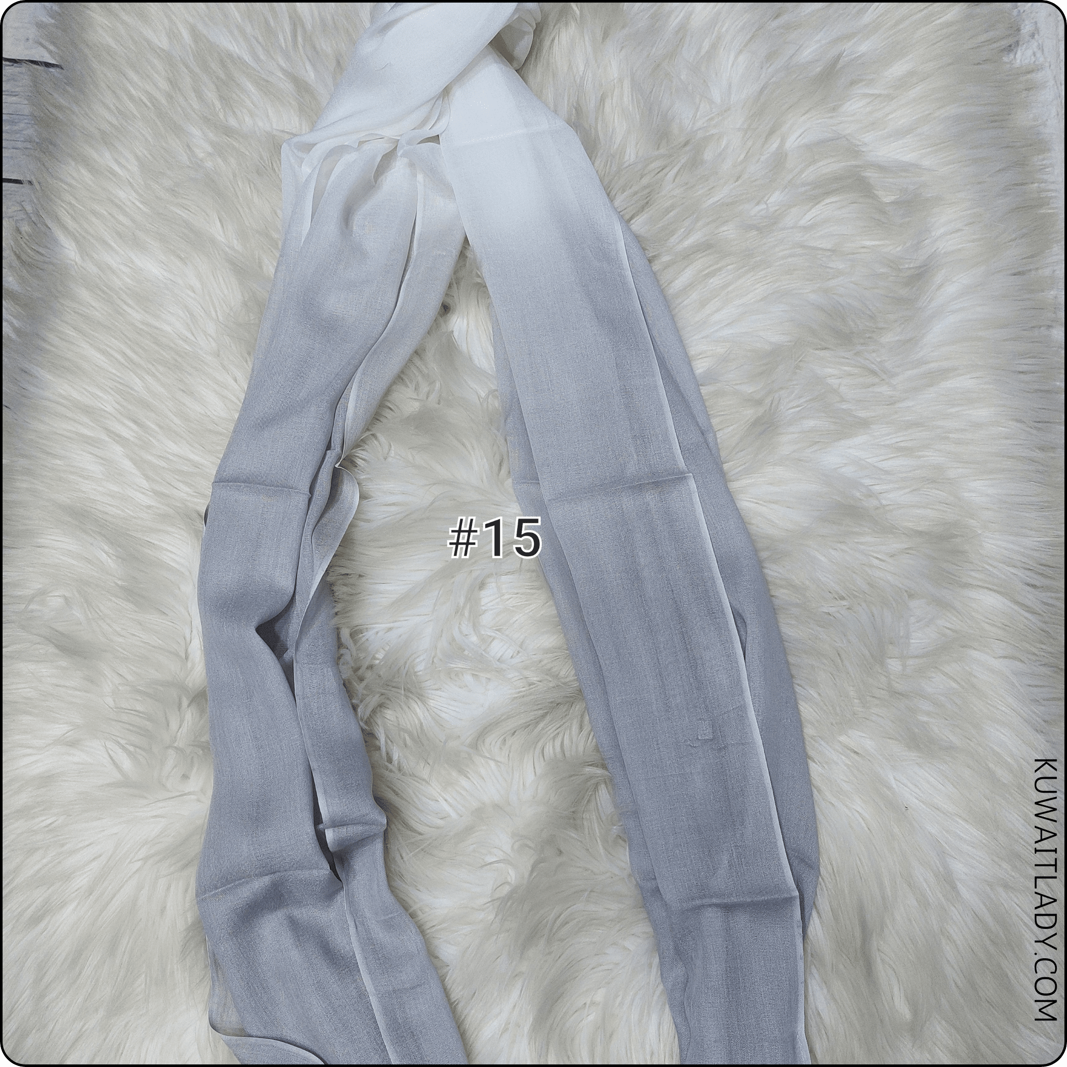 Linen Border Ombre Scarf