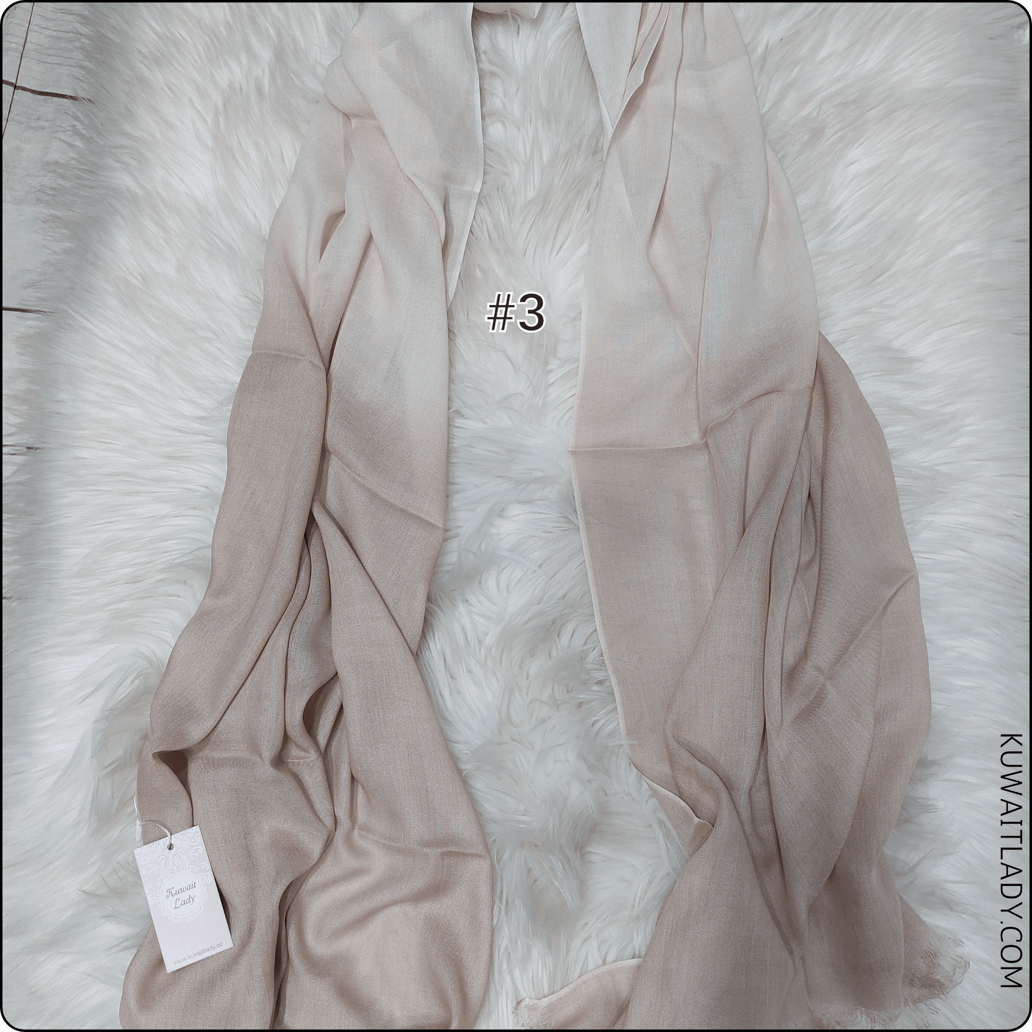 Linen Border Ombre Scarf