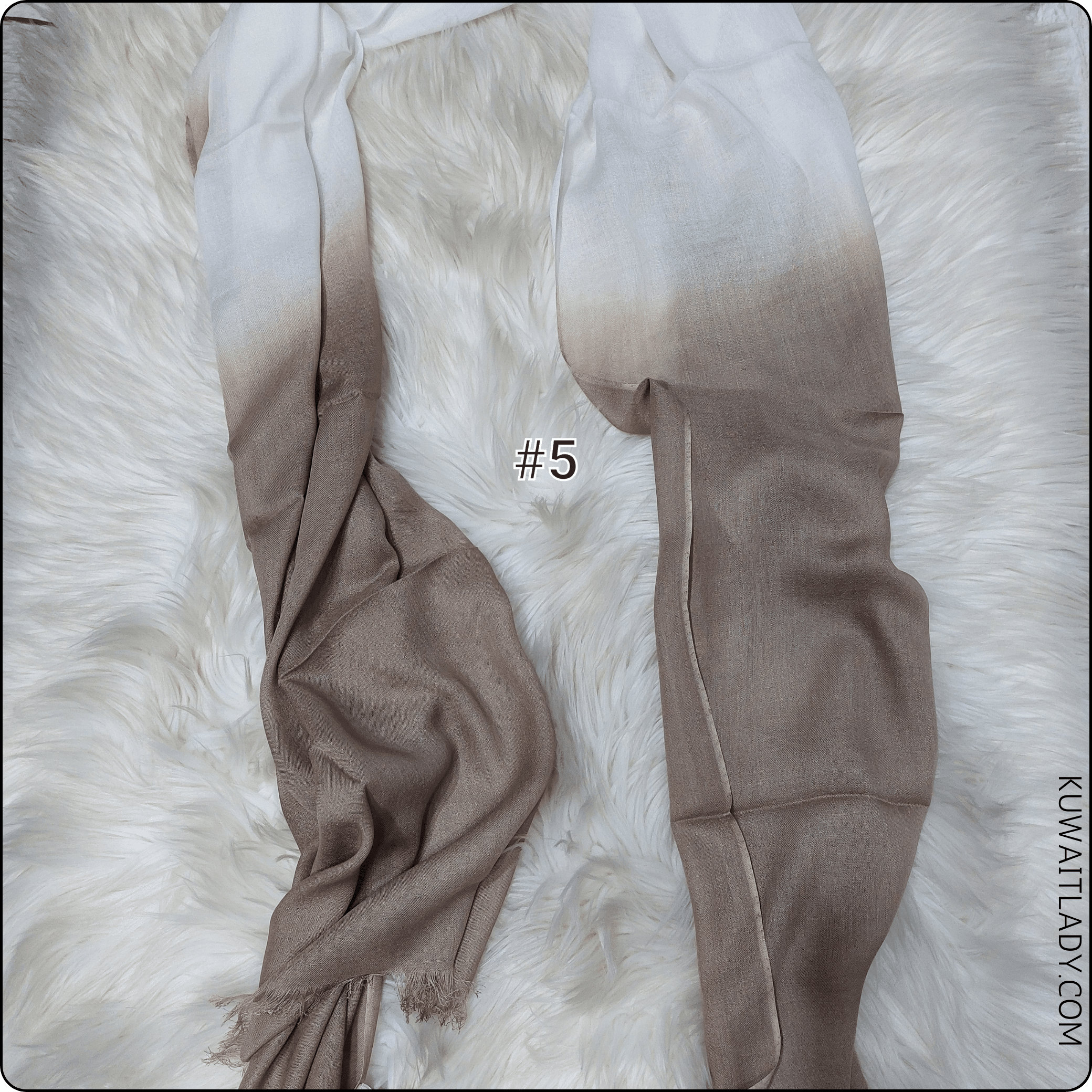 Linen Border Ombre Scarf