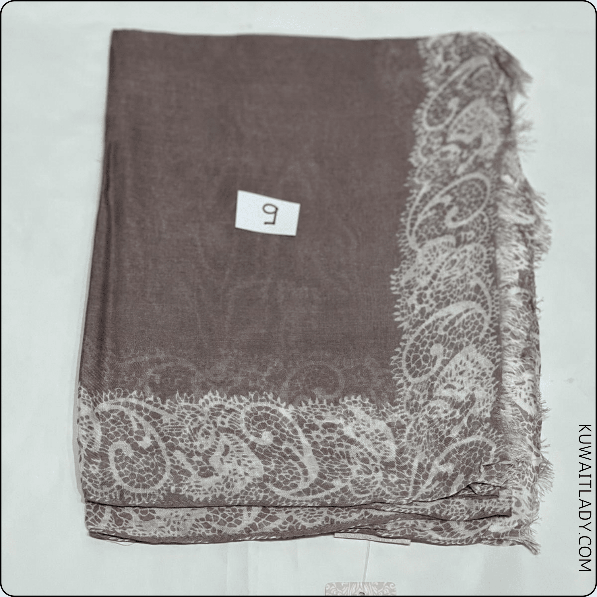 Linen Elite Border Scarf