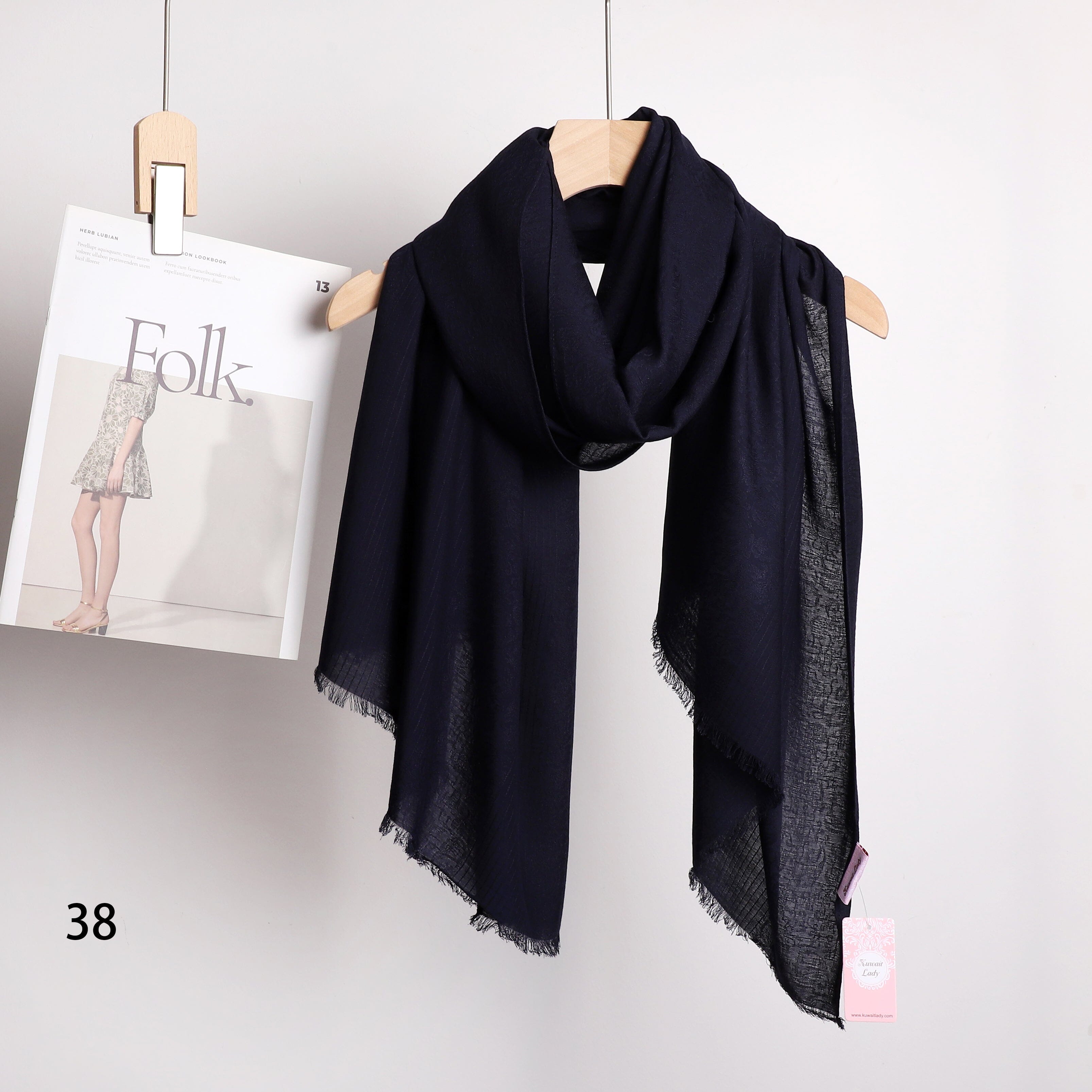 Linen Jacquard Stripes Scarf