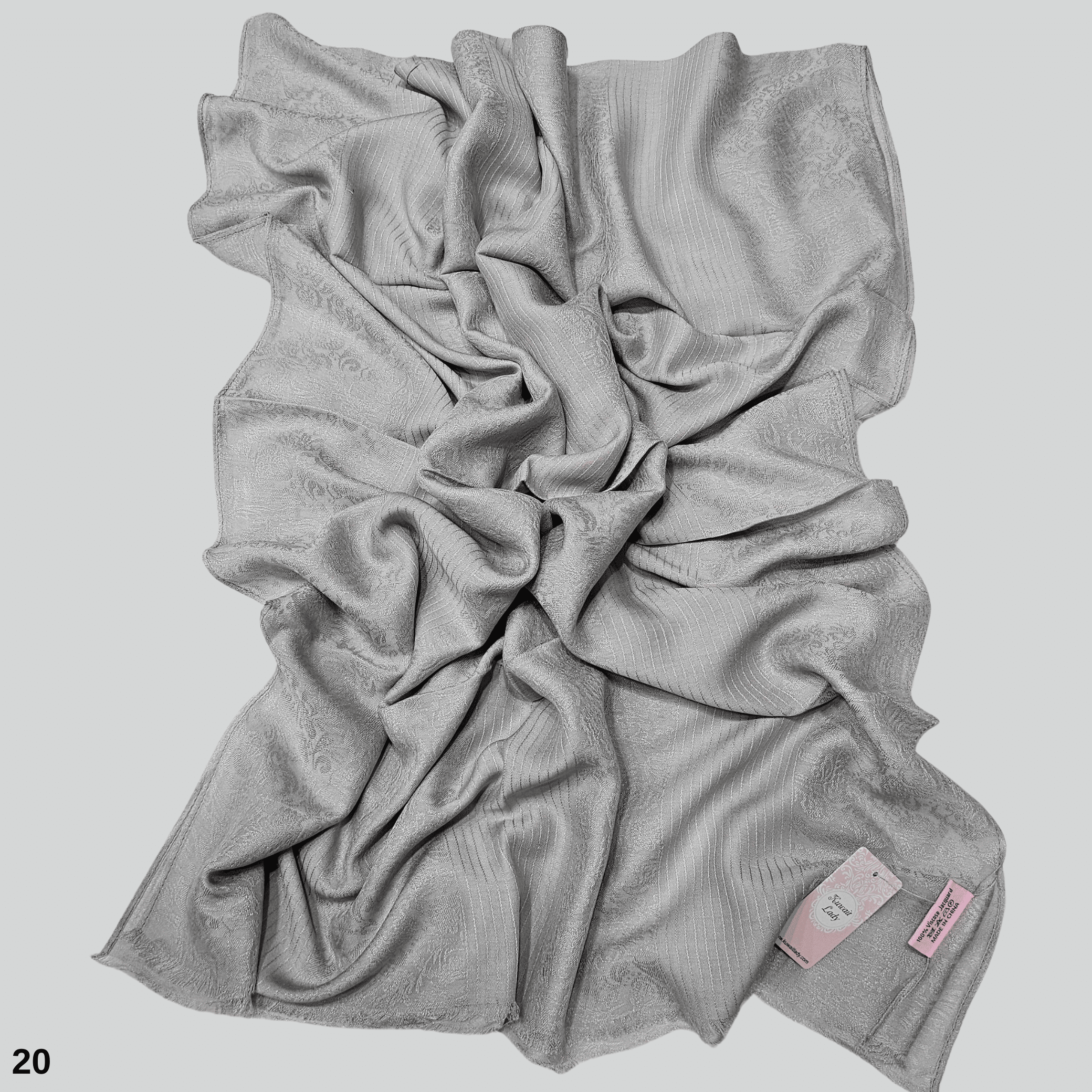 Linen Jacquard Stripes Scarf