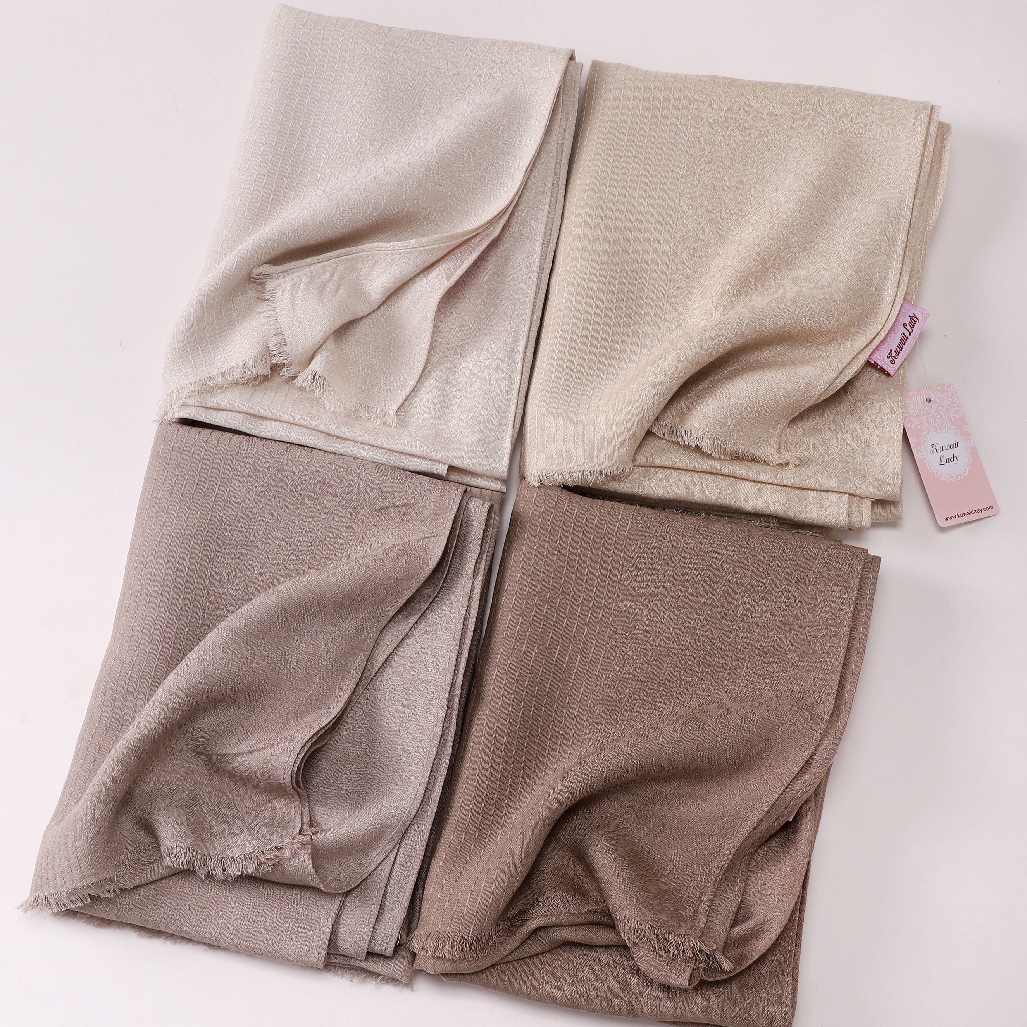 Linen Jacquard Stripes Scarf