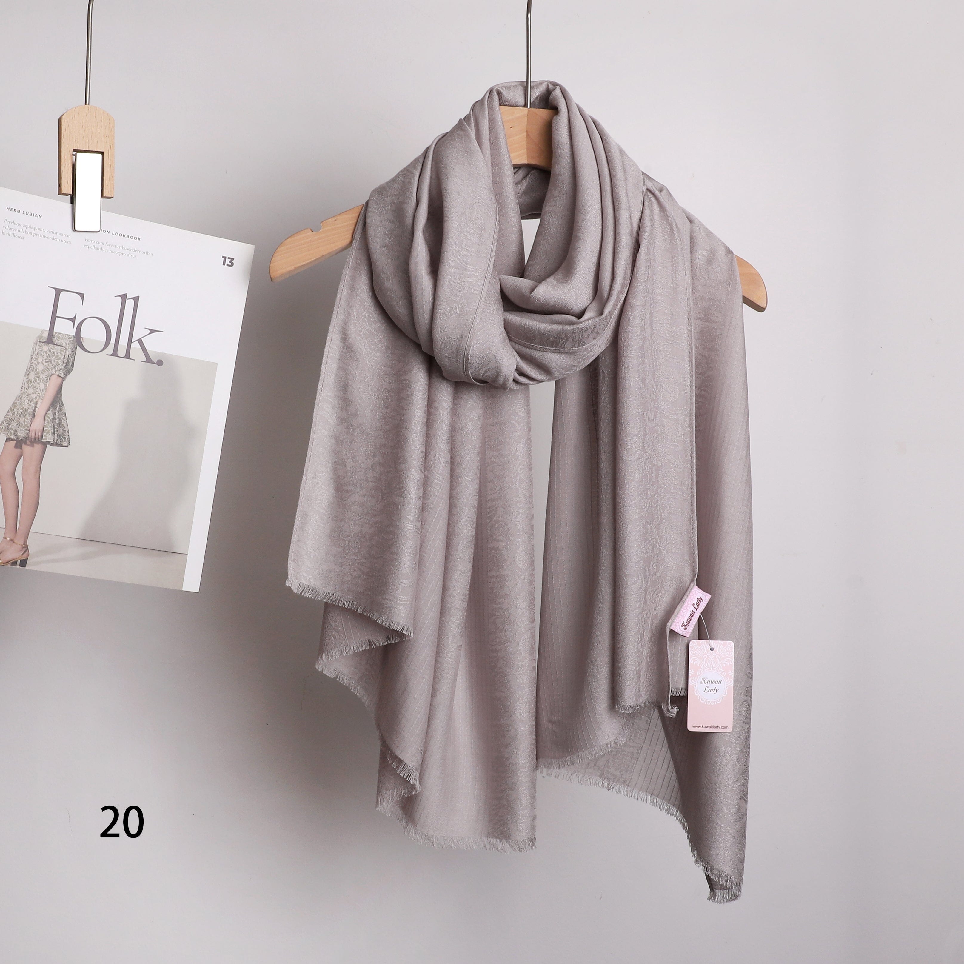 Linen Jacquard Stripes Scarf
