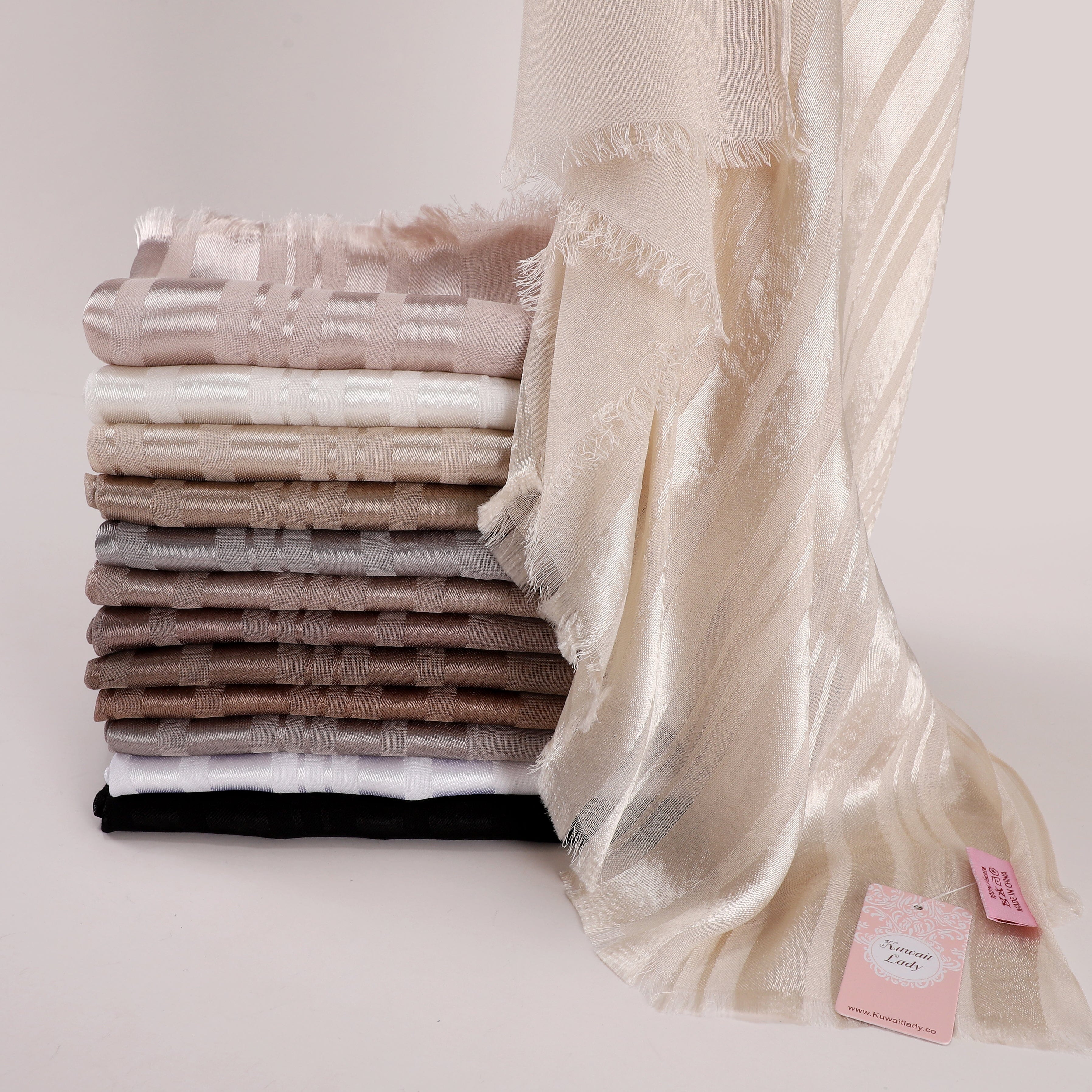 Linen Satin Split Scarf
