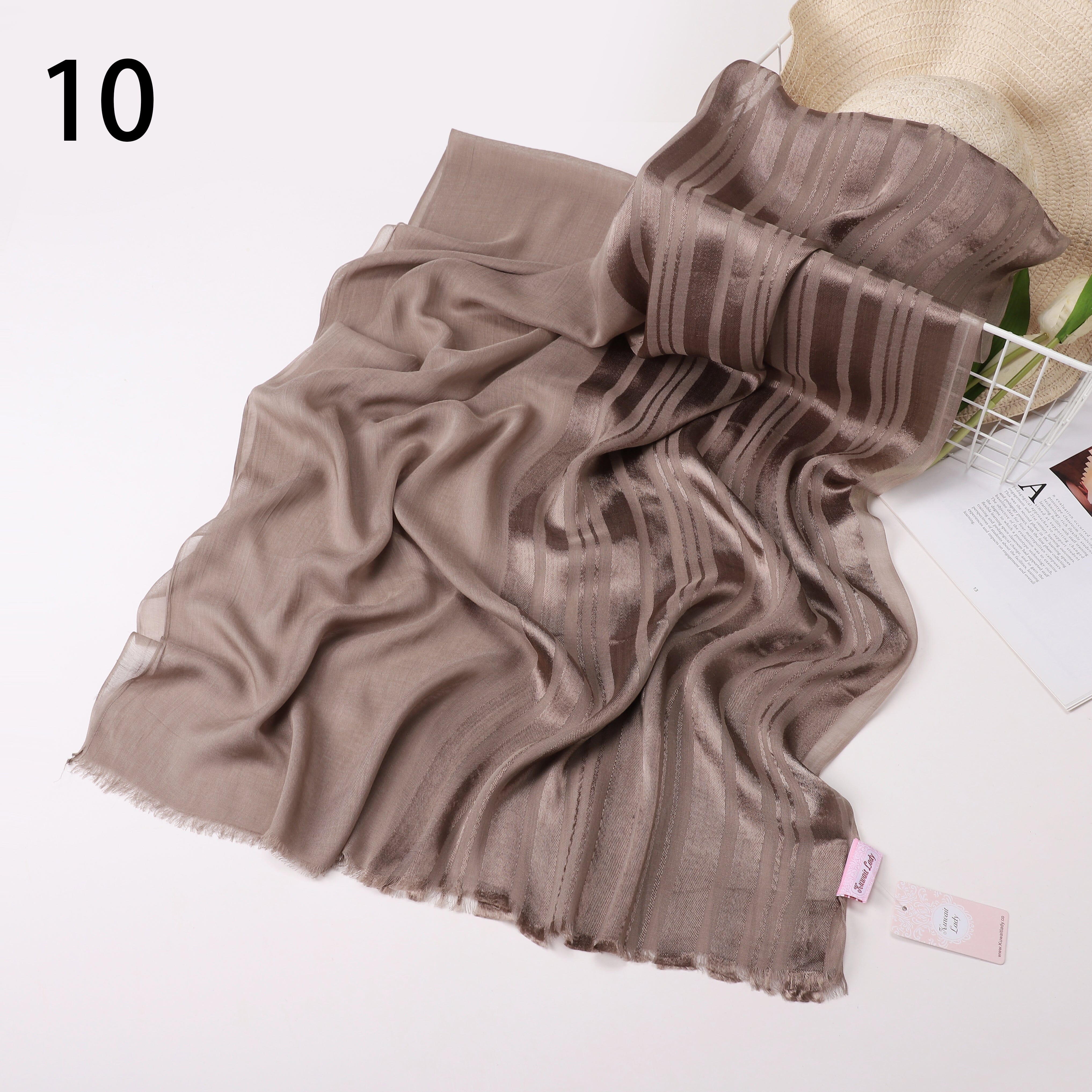 Linen Satin Split Scarf
