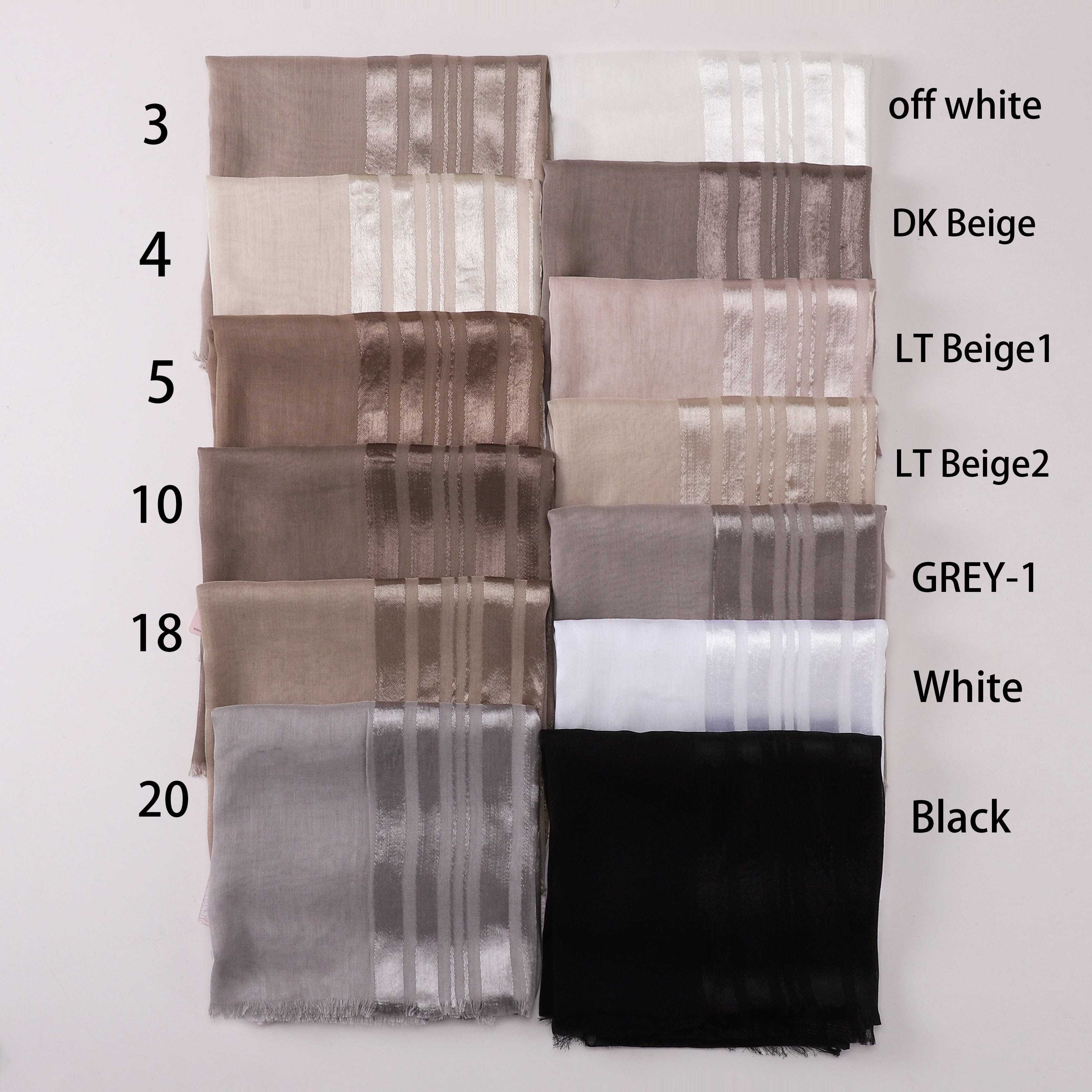 Linen Satin Split Scarf